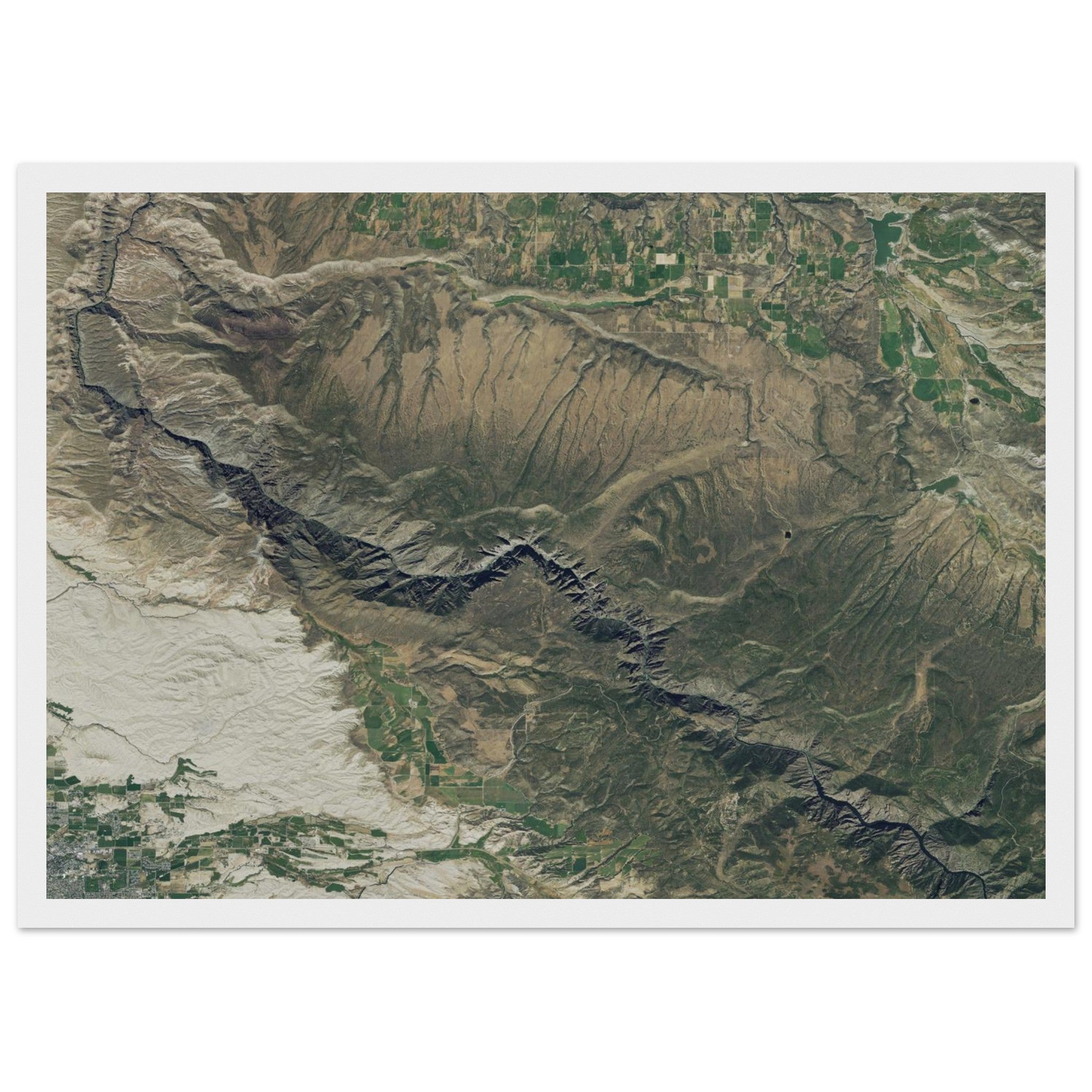 Black Canyon National Park Natural Earth Print - Ink And Atlas