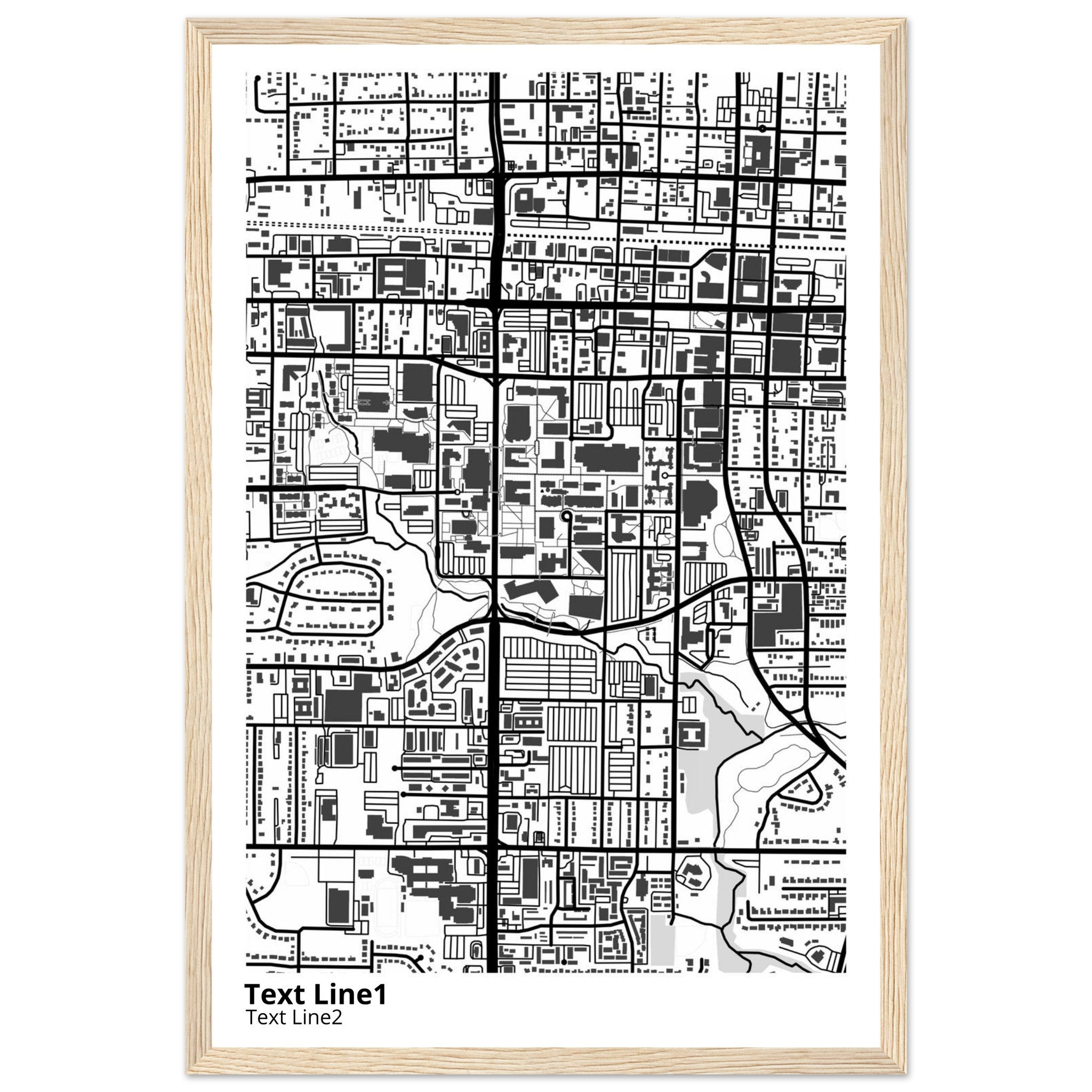 The University of Texas Arlington Campus Map Poster | Graduation Gift - Ink And Atlas