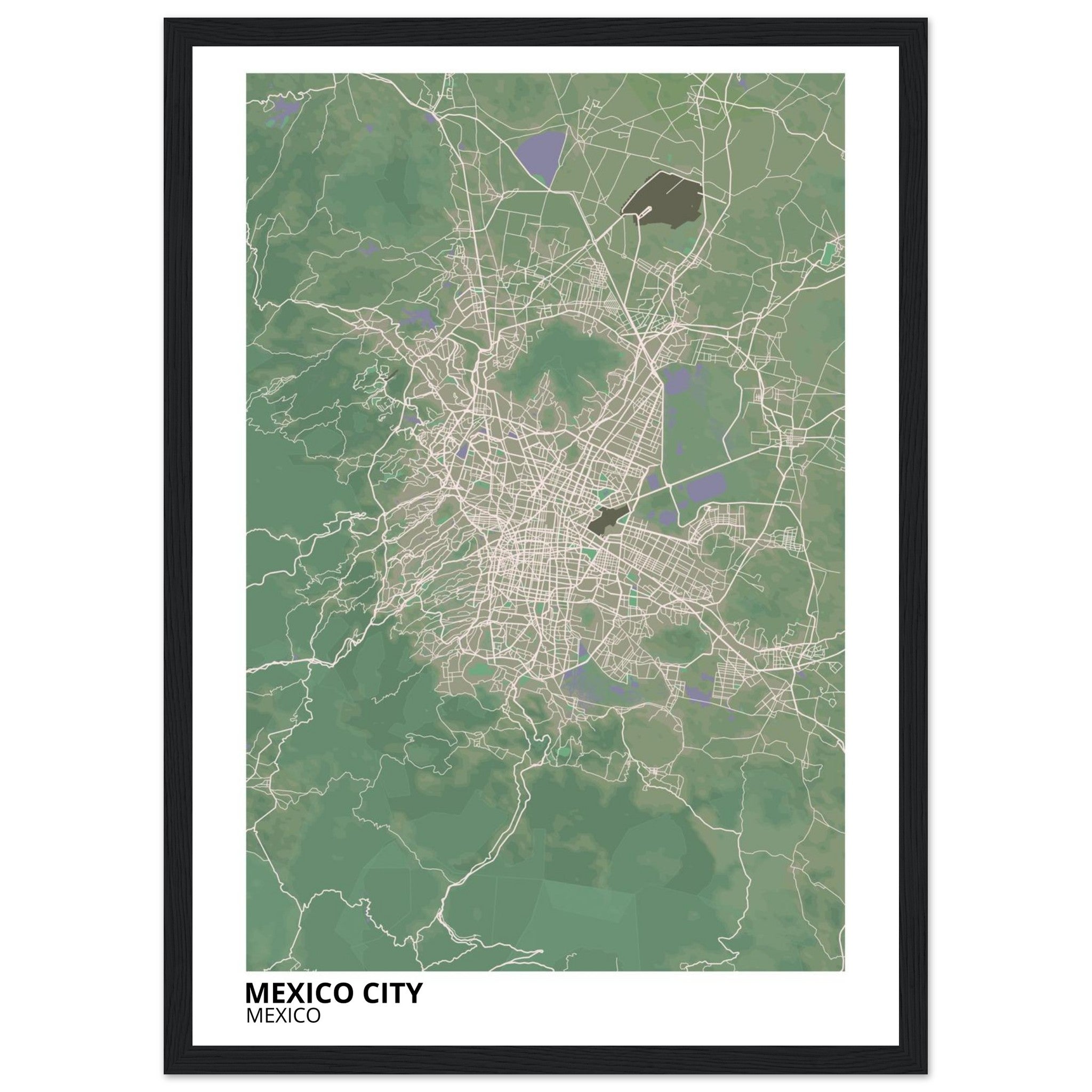 Mexico City Mexico City Map Poster | Custom Map Art Print - Ink And Atlas