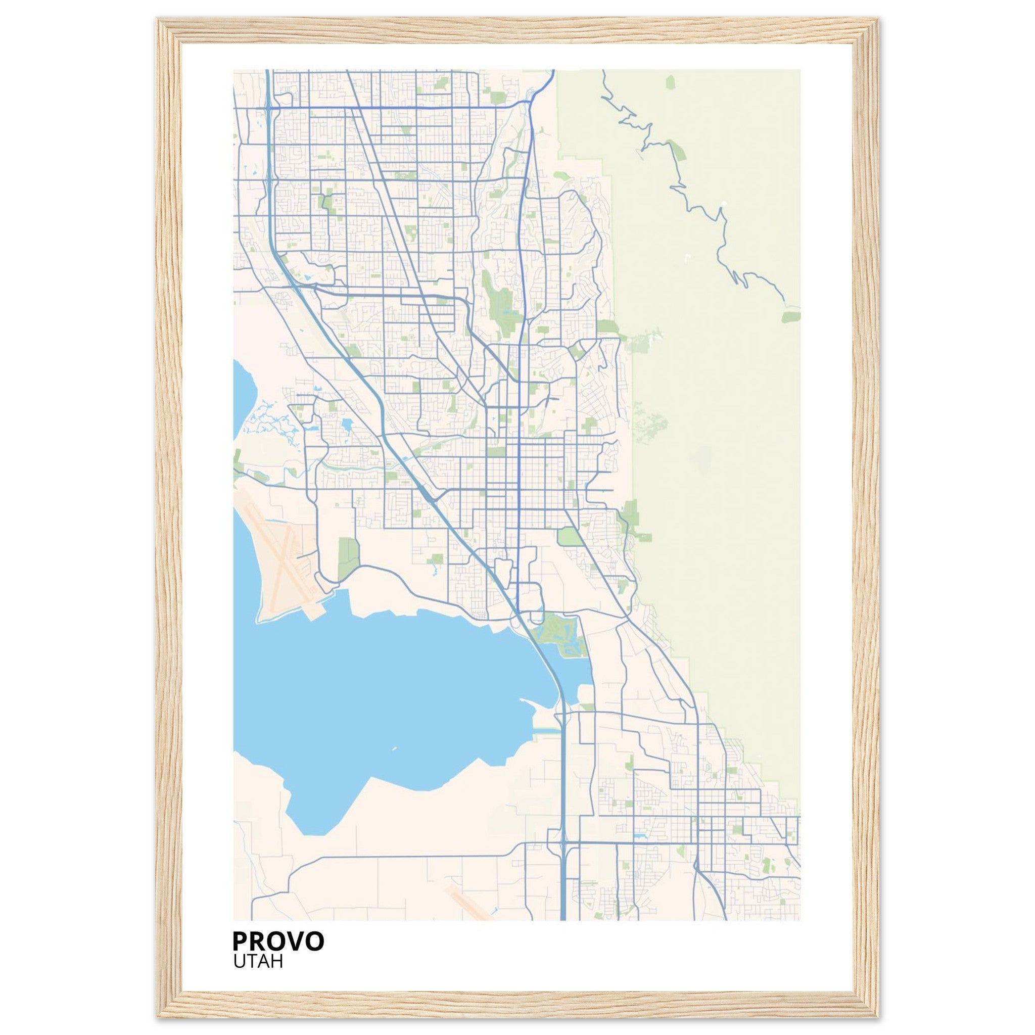 provo map poster print