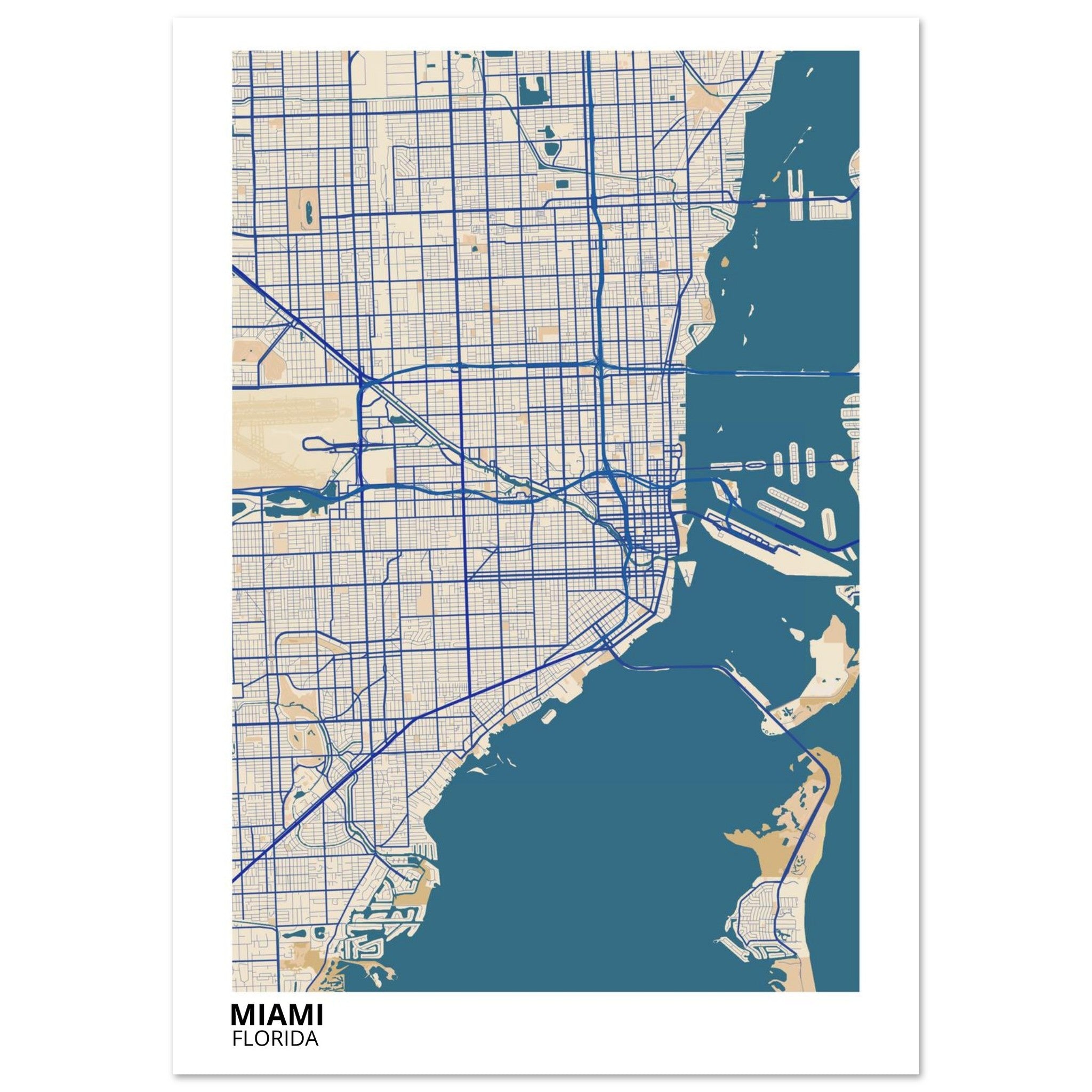 miami modern city map 