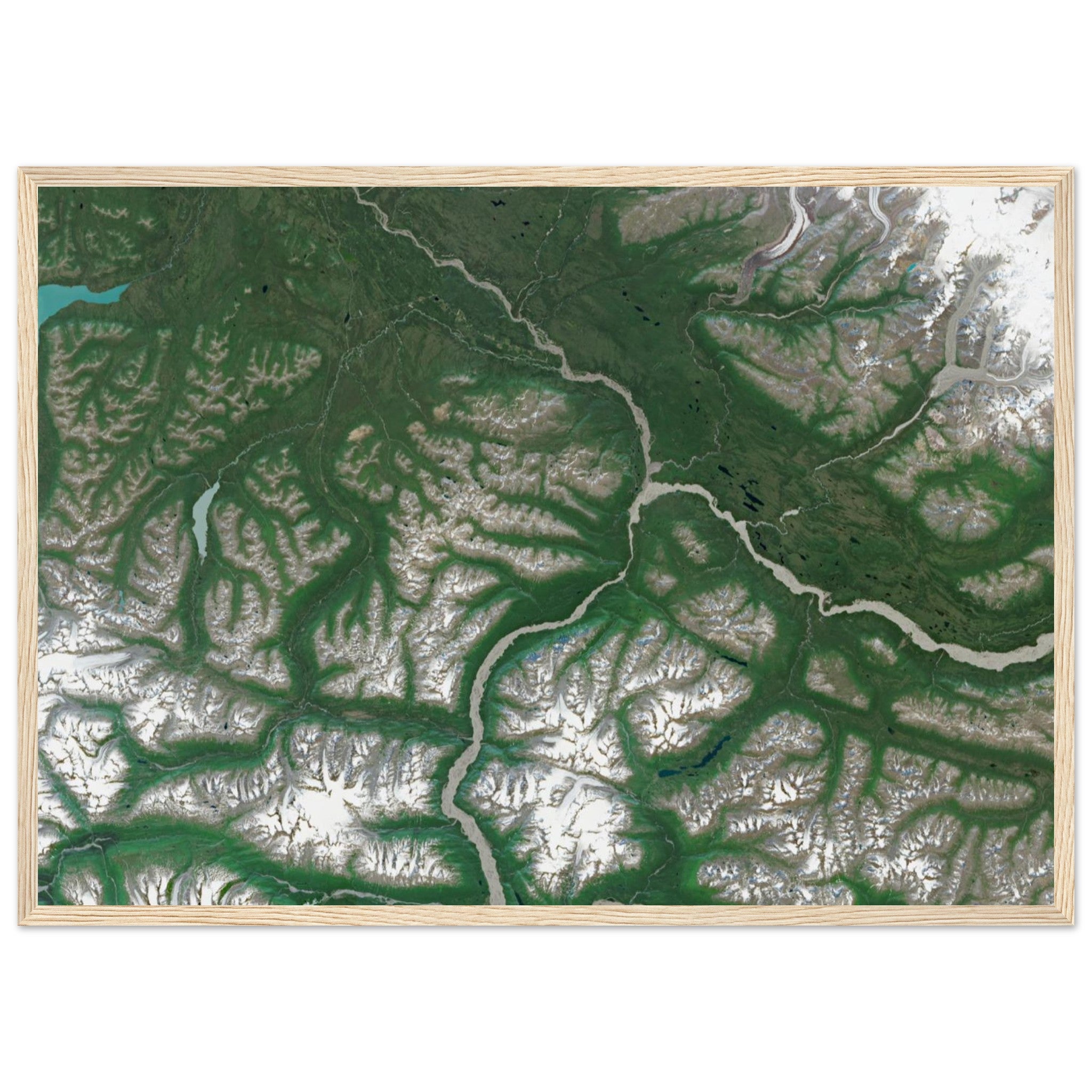 Wrangell–St. Elias National Park Natural Earth Print - Ink And Atlas