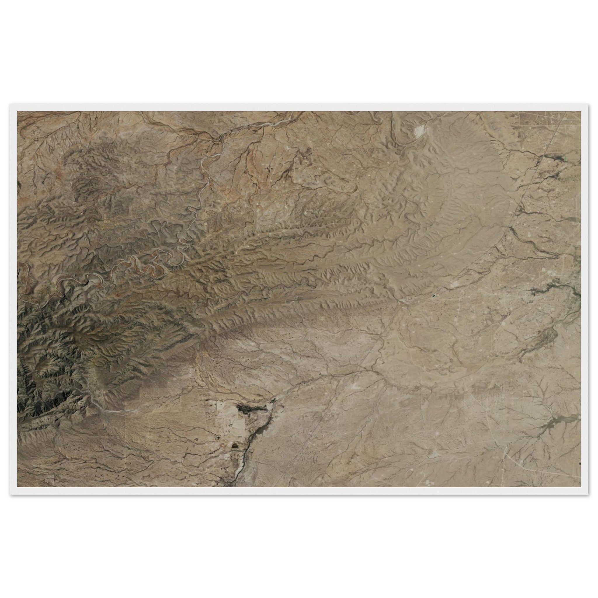 Carlsbad Caverns National Park Natural Earth Print - Ink And Atlas
