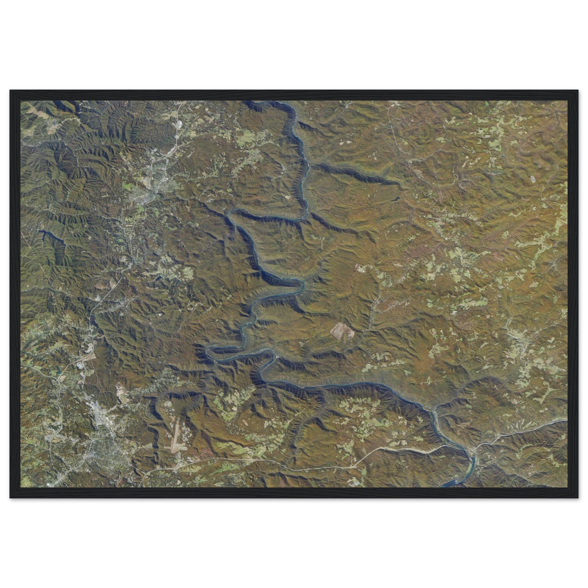 New River Gorge National Park Natural Earth Print - Ink And Atlas
