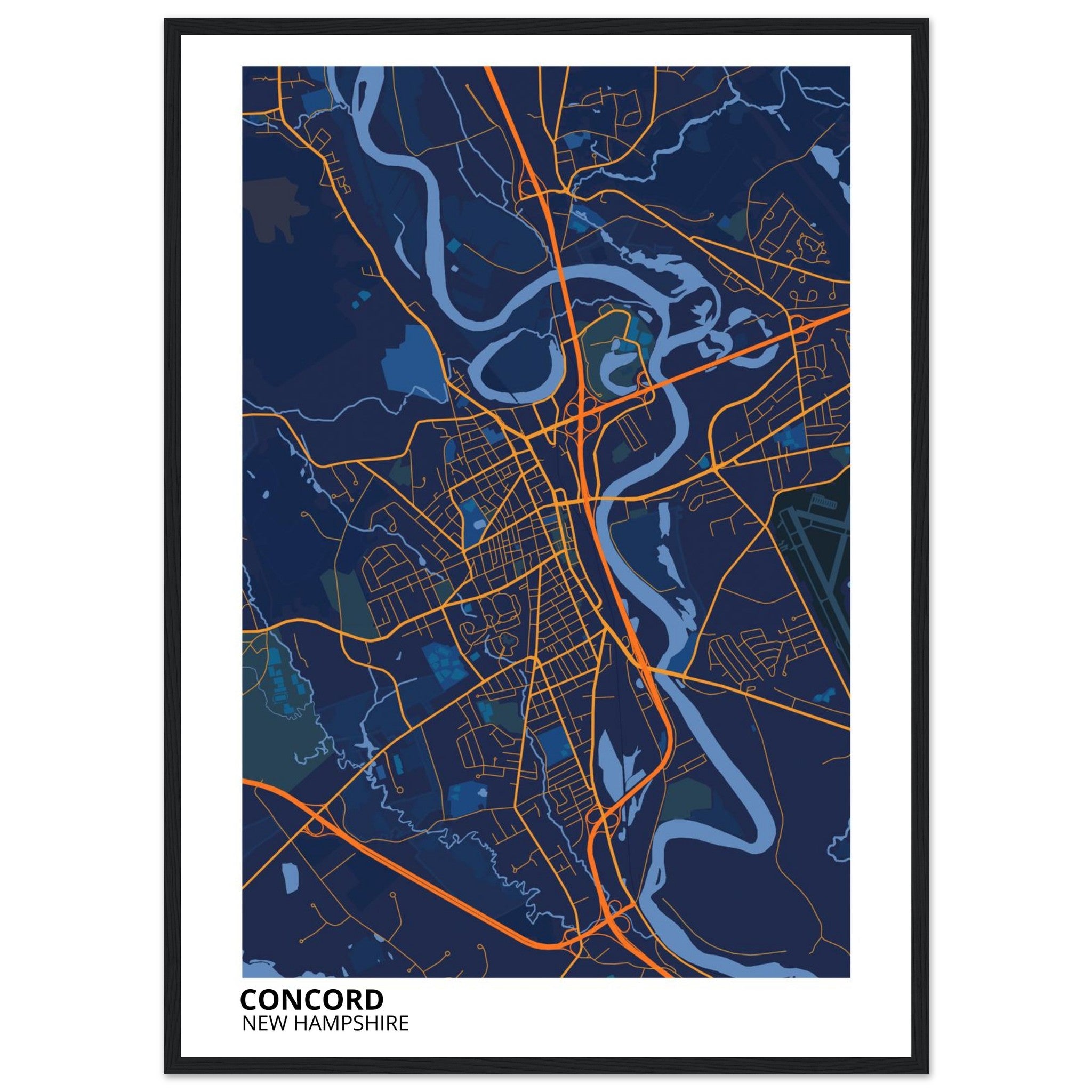 concord modern city map 