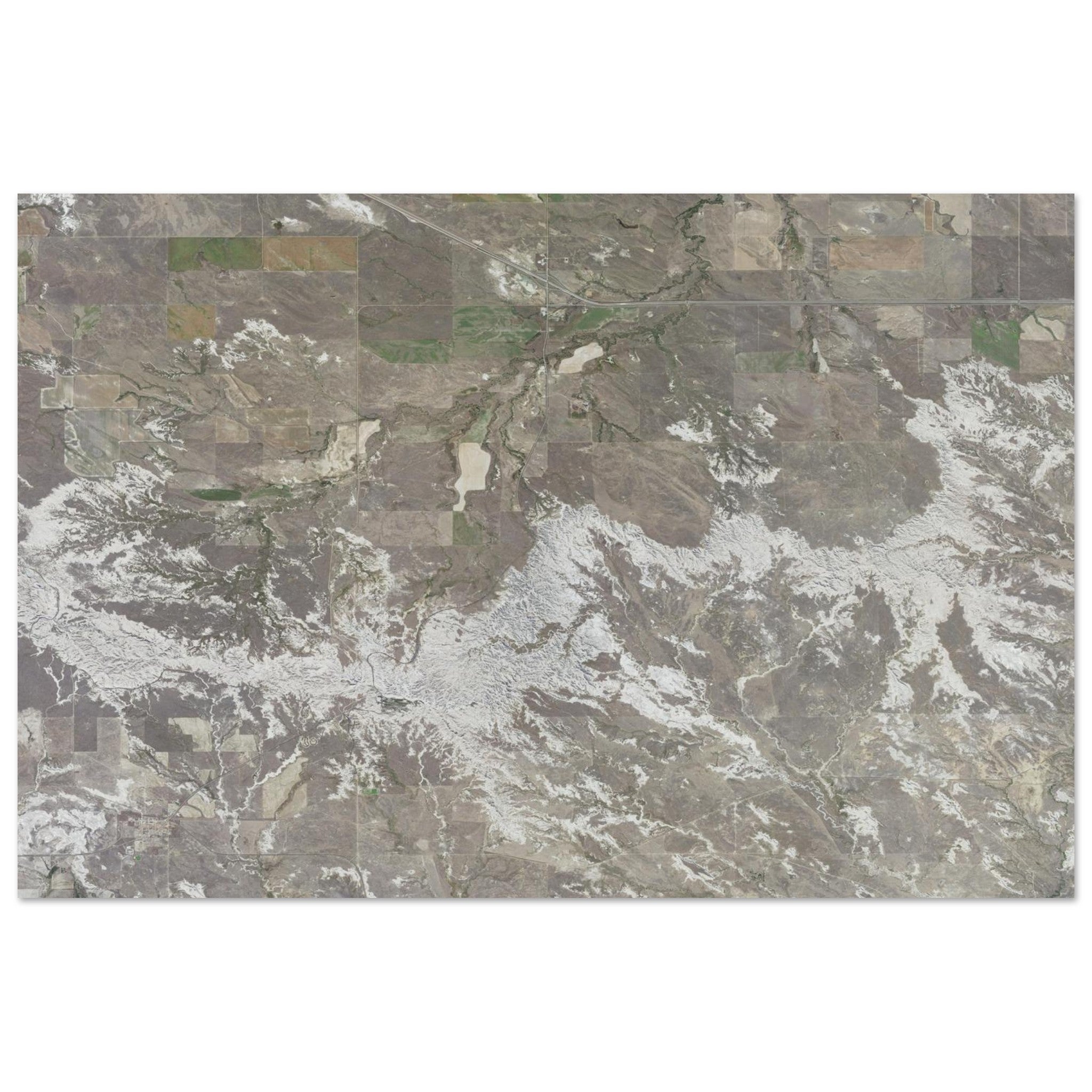 Theodore Roosevelt National Park Natural Earth Print - Ink And Atlas