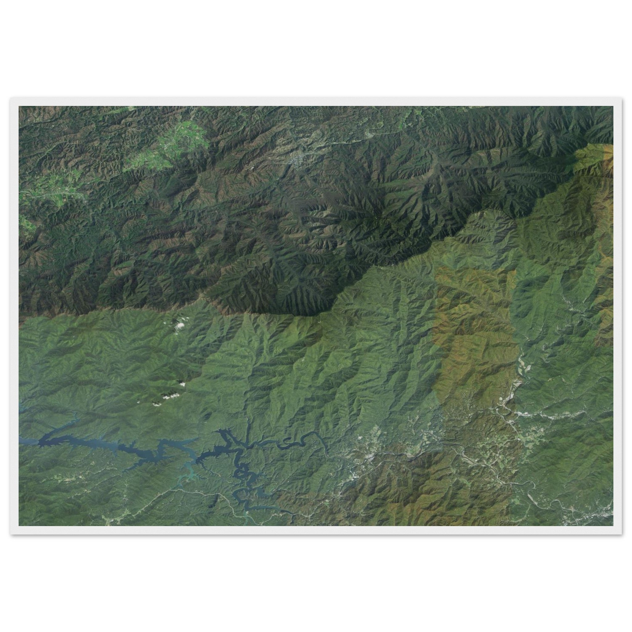 Great Smoky Mountains National Park Natural Earth Print - Ink And Atlas