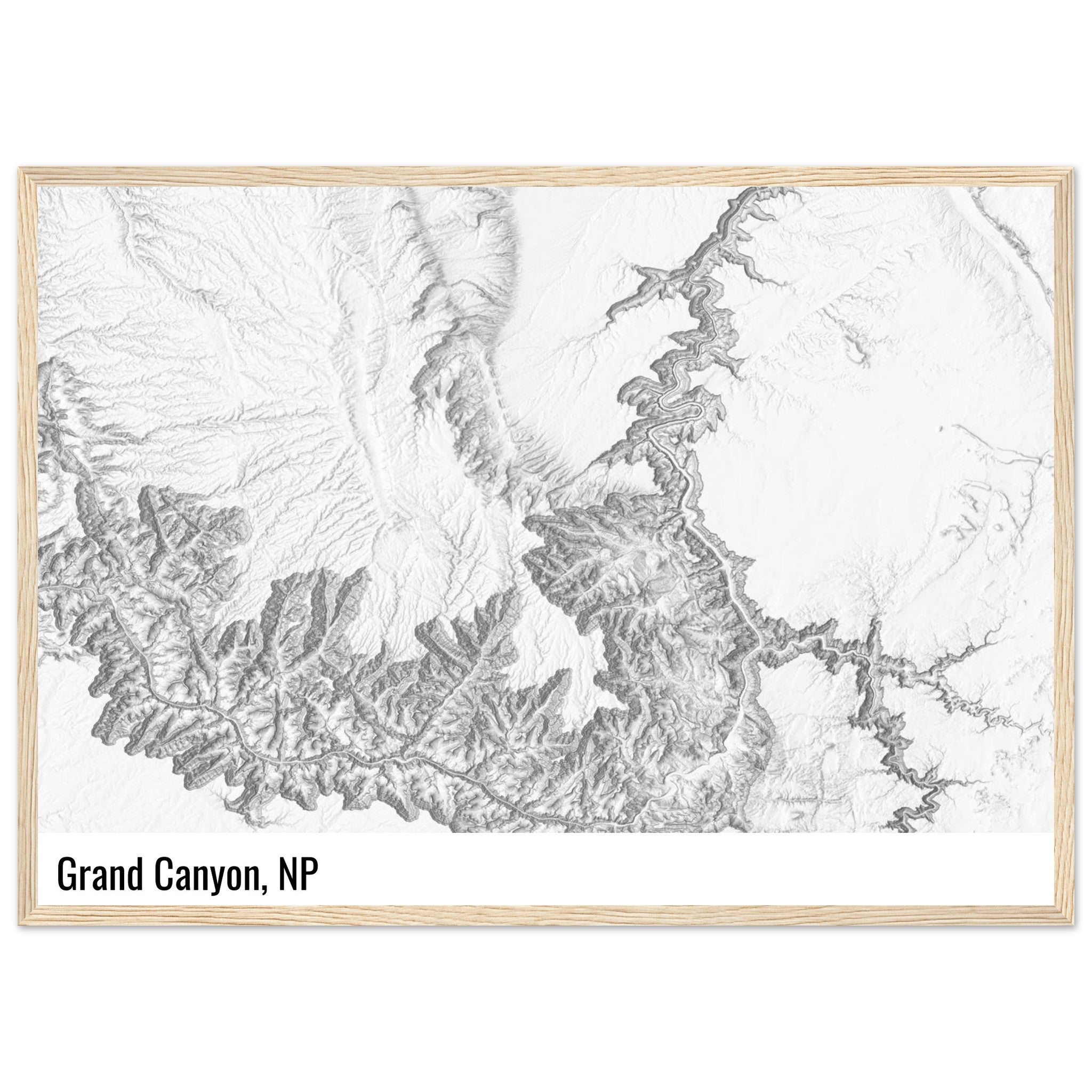 custom shaded relief print