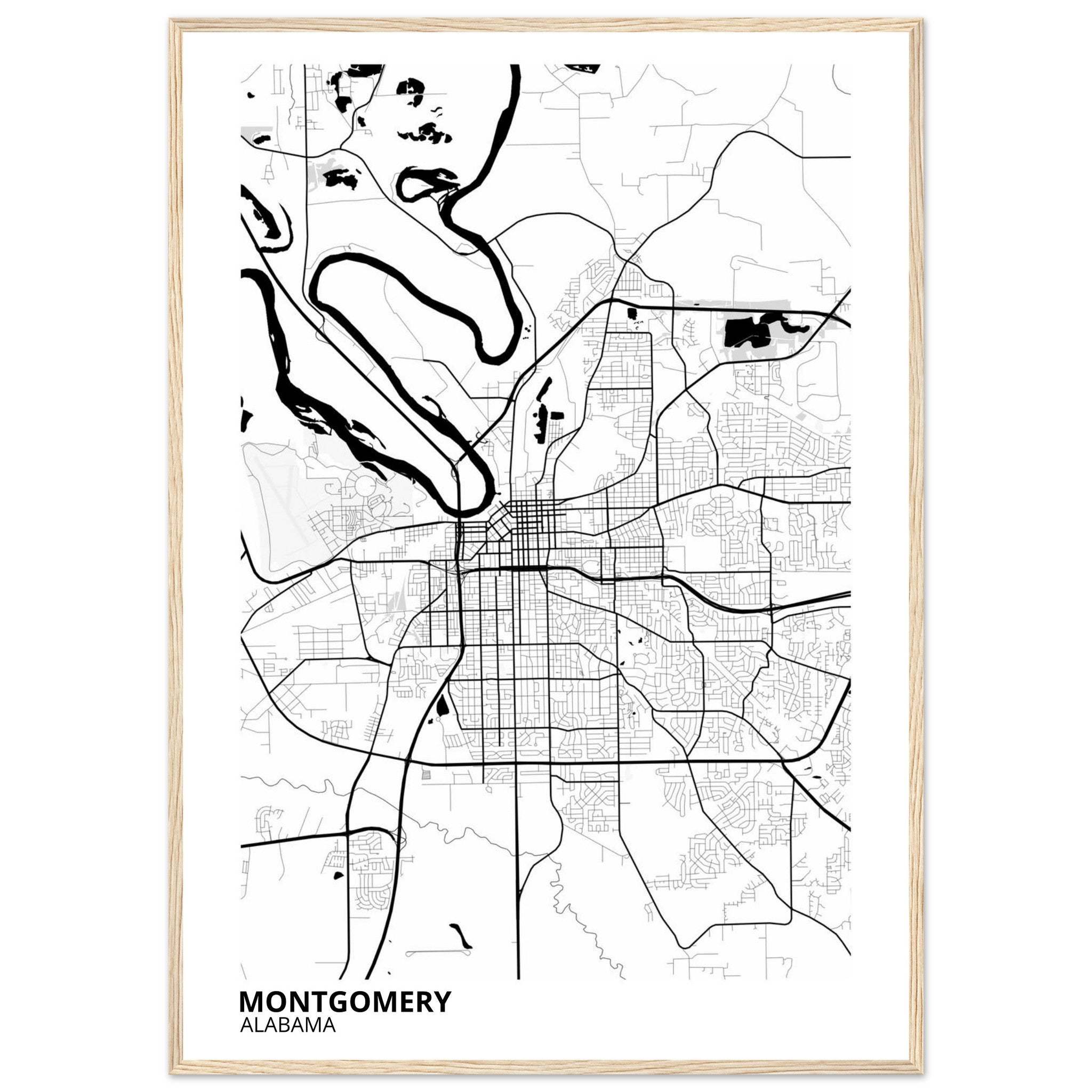montgomery map poster print