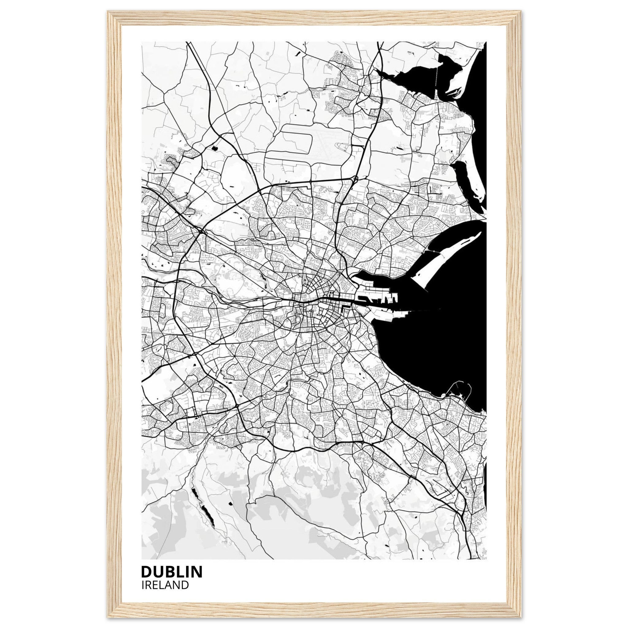 Dublin Ireland City Map Poster | Custom Map Art Print - Ink And Atlas