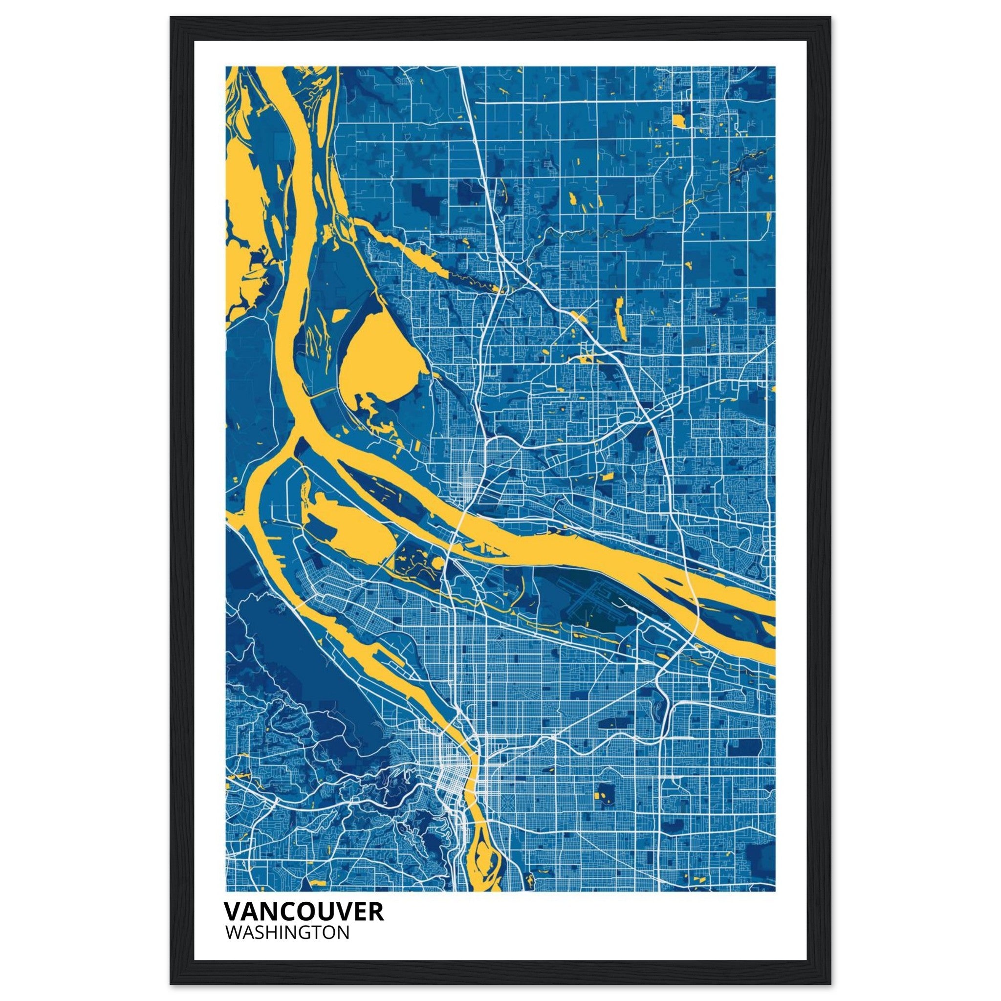 Vancouver Washington City Map Poster | Custom Map Art Print - Ink And Atlas