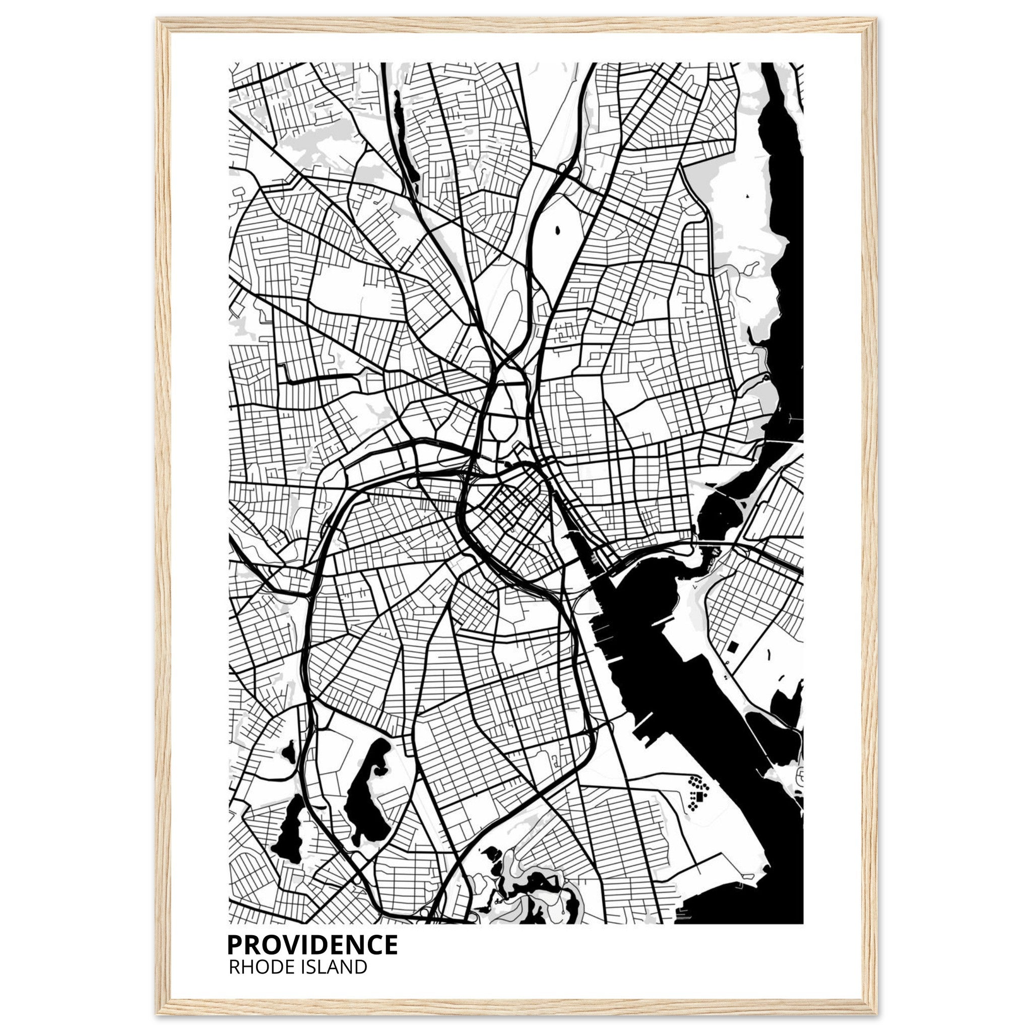 providence map poster print