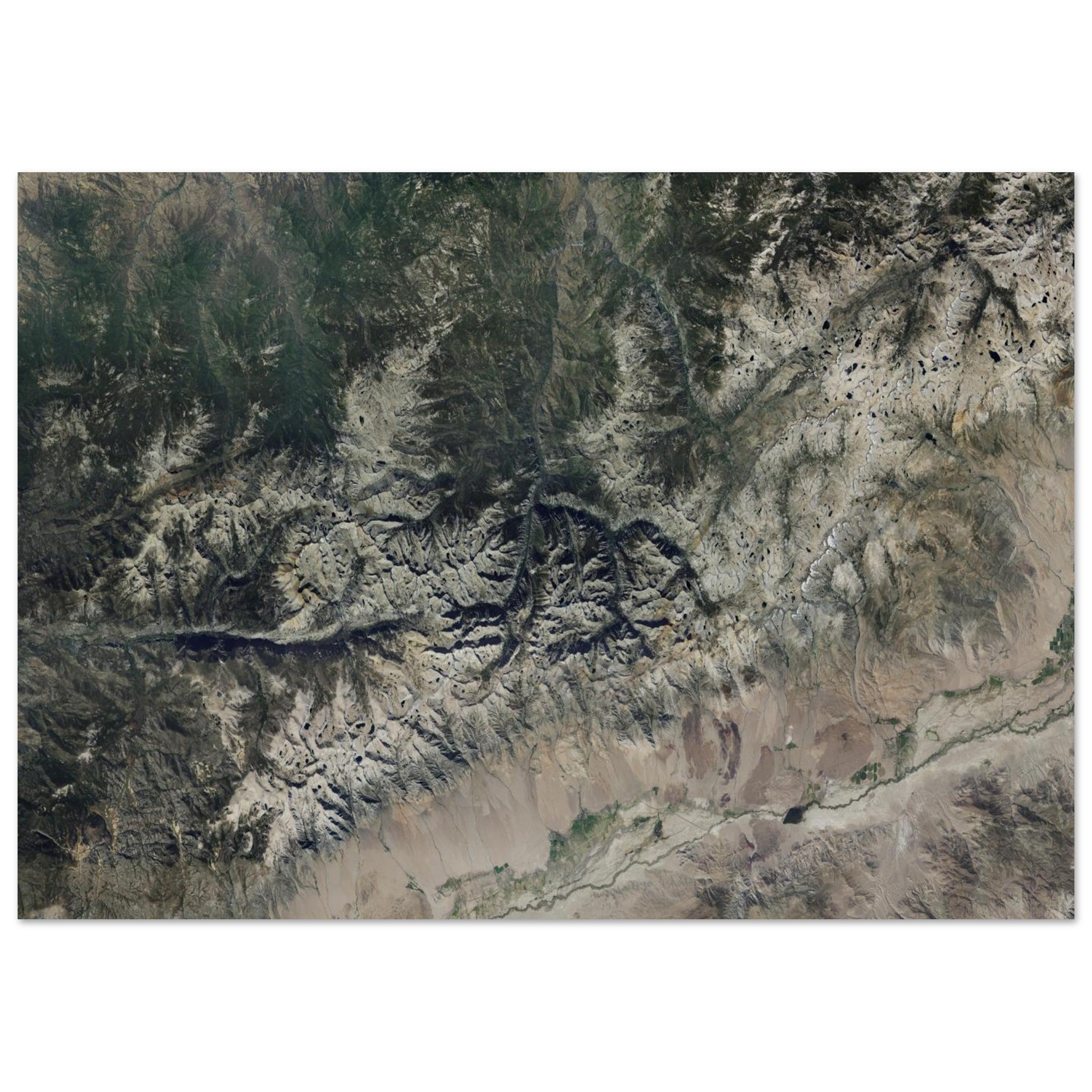 Kings Canyon National Park Natural Earth Print - Ink And Atlas