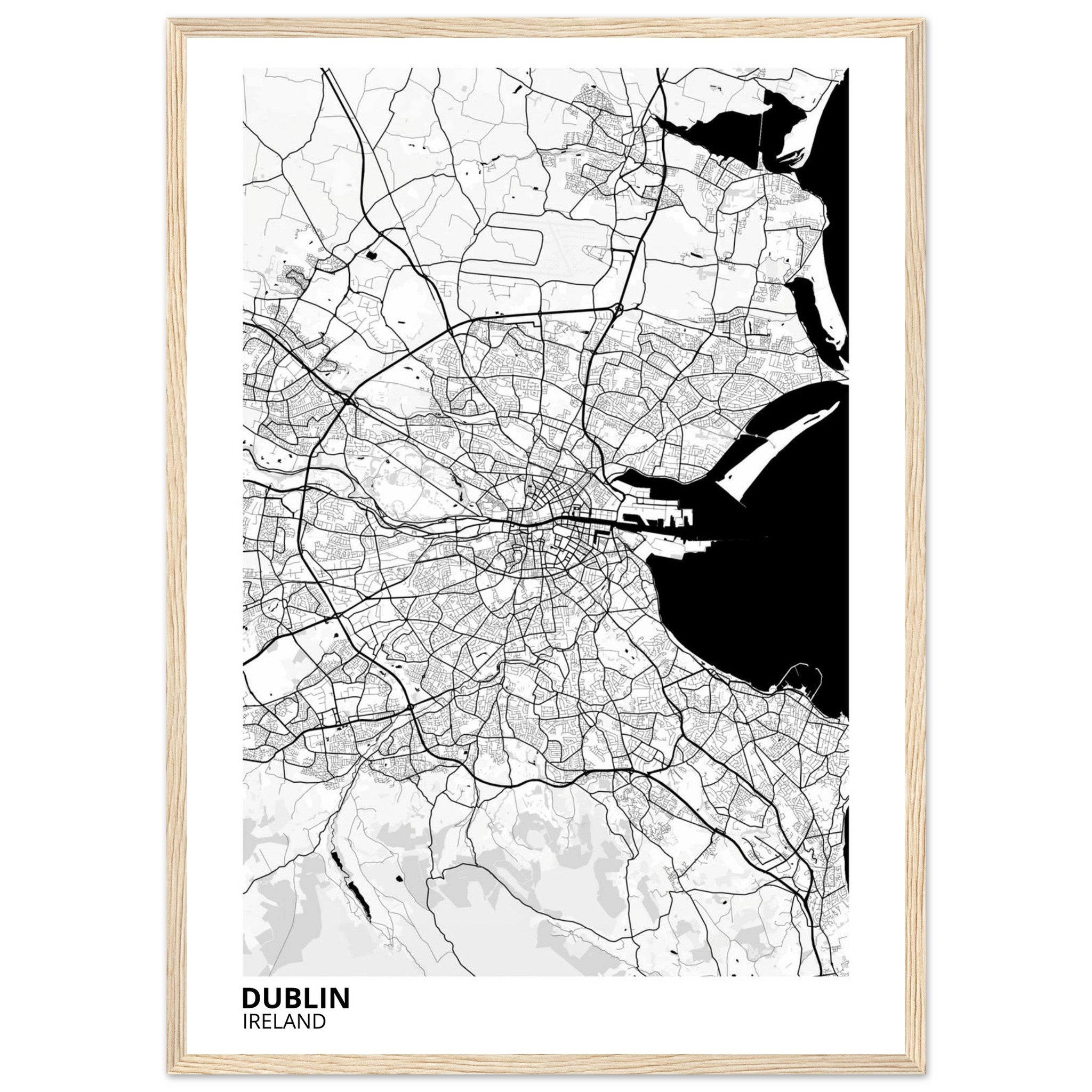 Dublin Ireland City Map Poster | Custom Map Art Print - Ink And Atlas