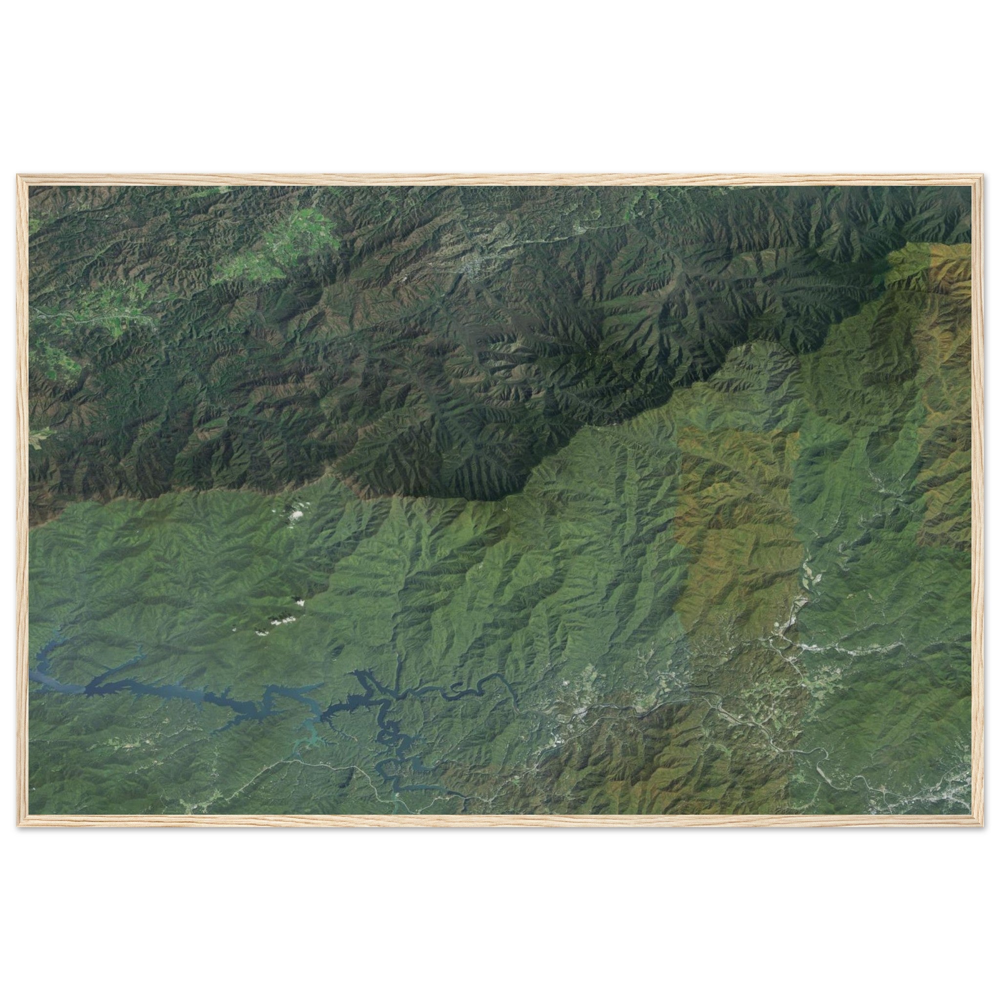 Great Smoky Mountains National Park Natural Earth Print - Ink And Atlas