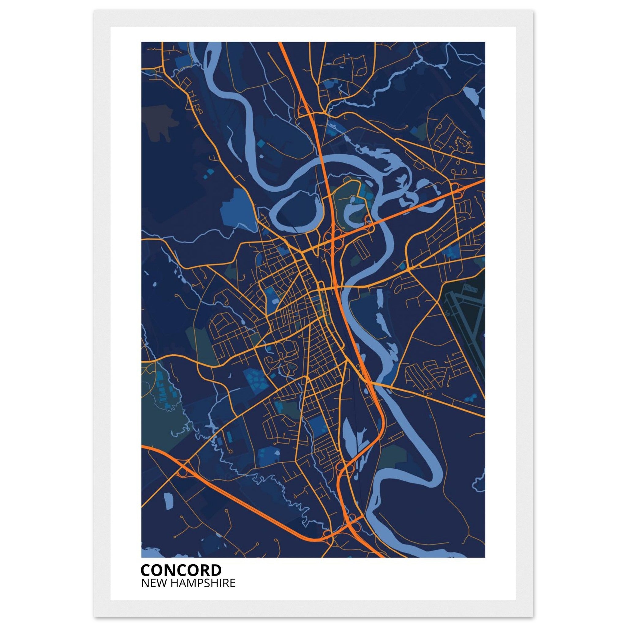 concord modern city map 