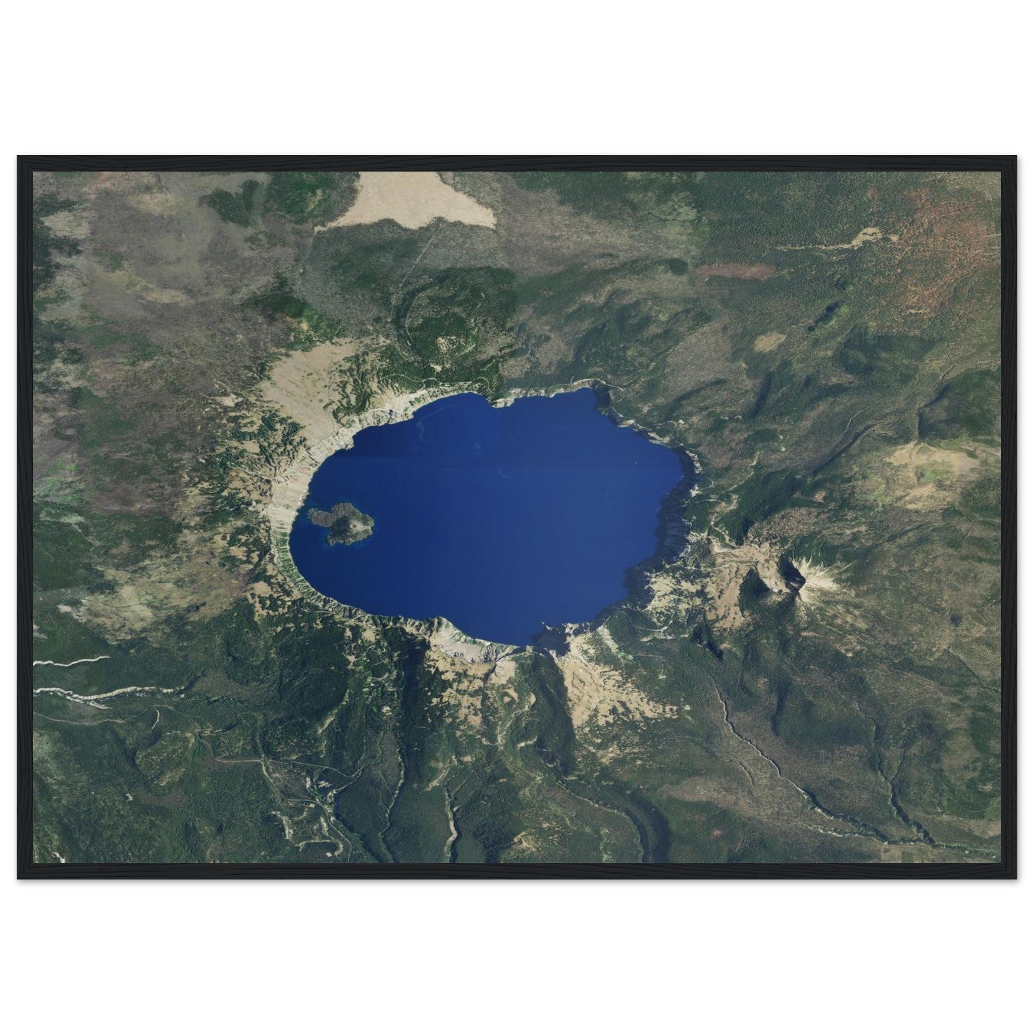 Crater Lake National Park Natural Earth Print - Ink And Atlas