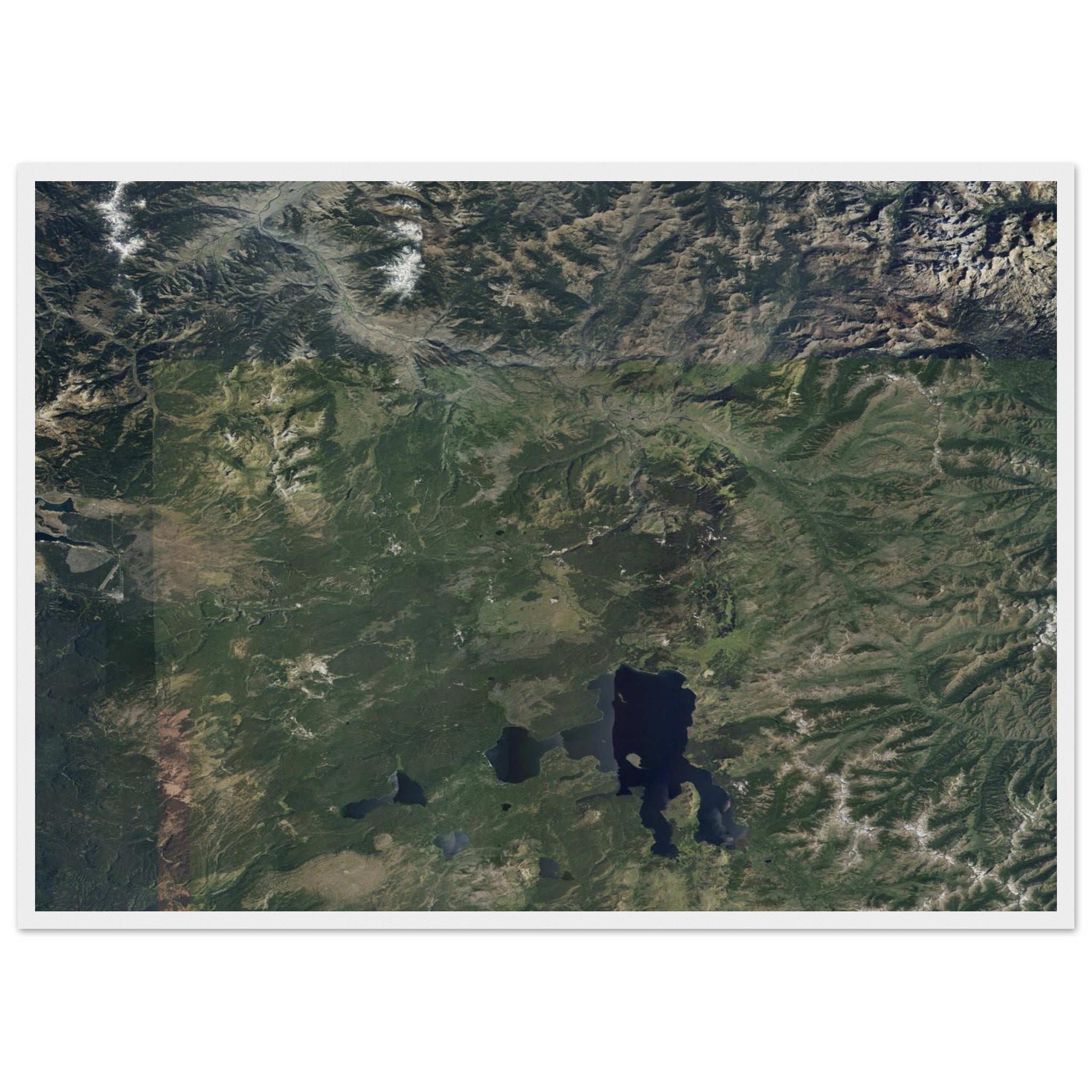 Yellowstone National Park Natural Earth Print - Ink And Atlas