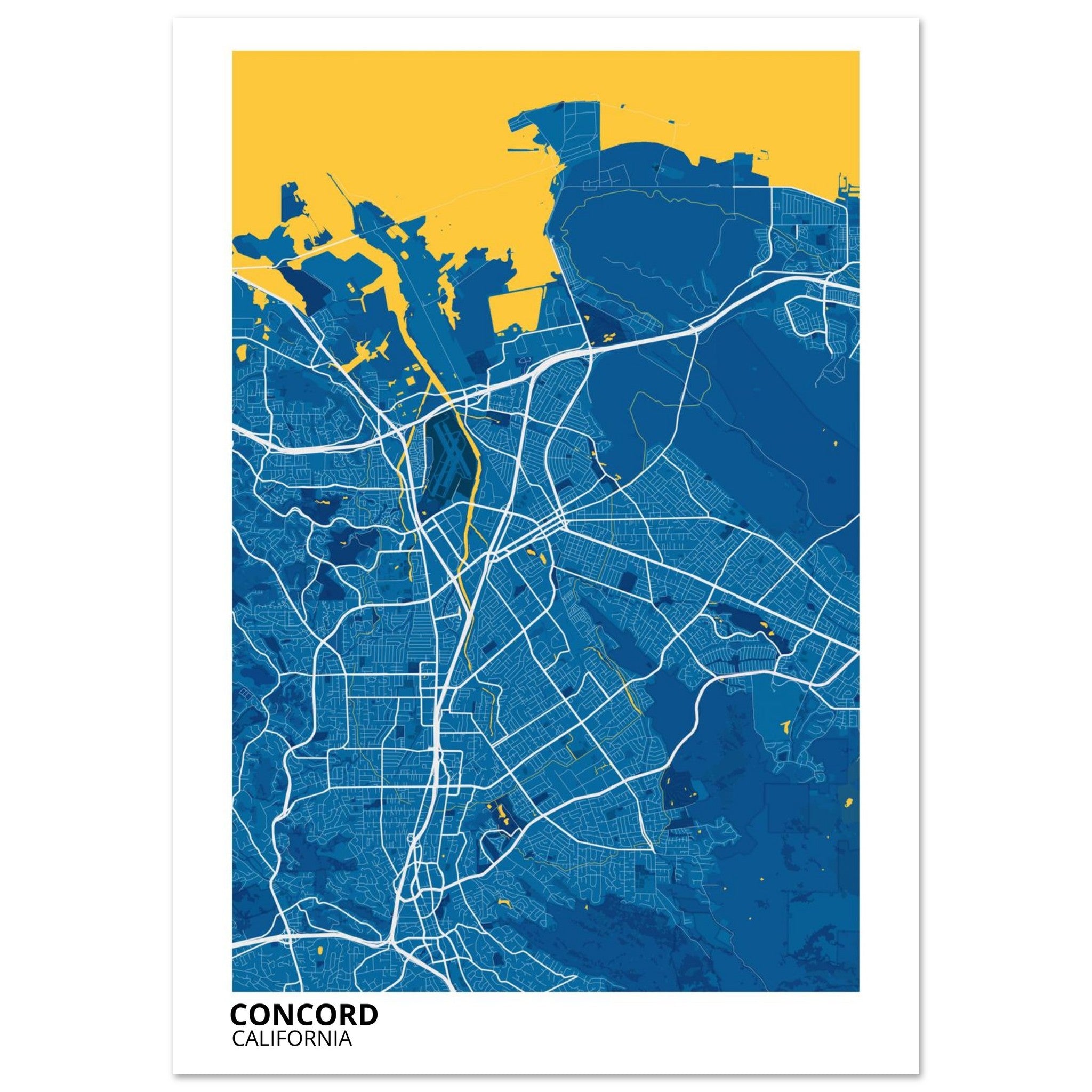 concord map poster print