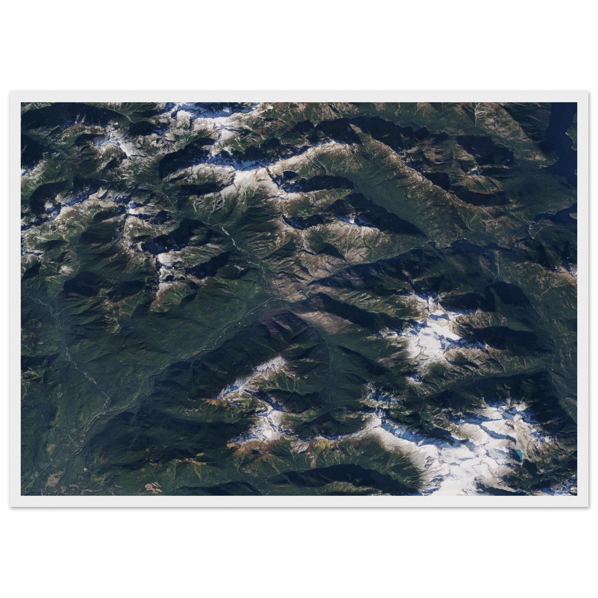 North Cascades National Park Natural Earth Print - Ink And Atlas