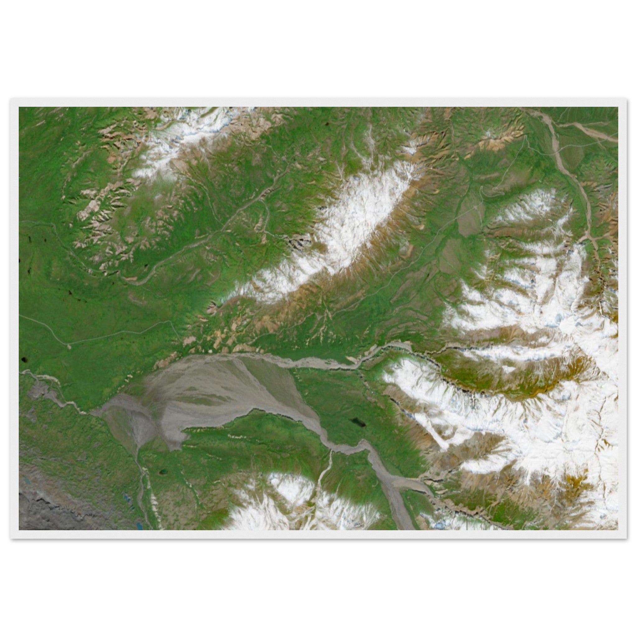 Denali National Park Natural Earth Print - Ink And Atlas