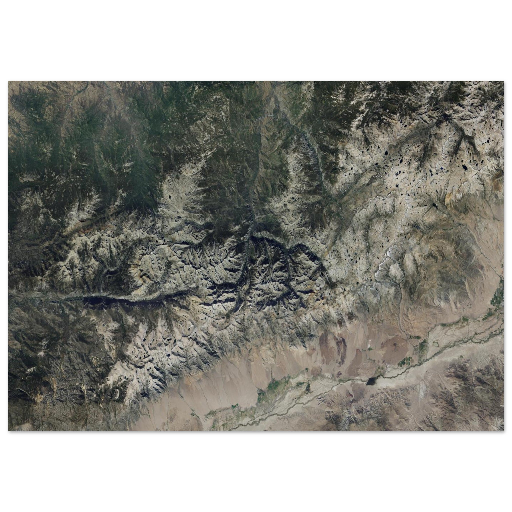 Kings Canyon National Park Natural Earth Print - Ink And Atlas