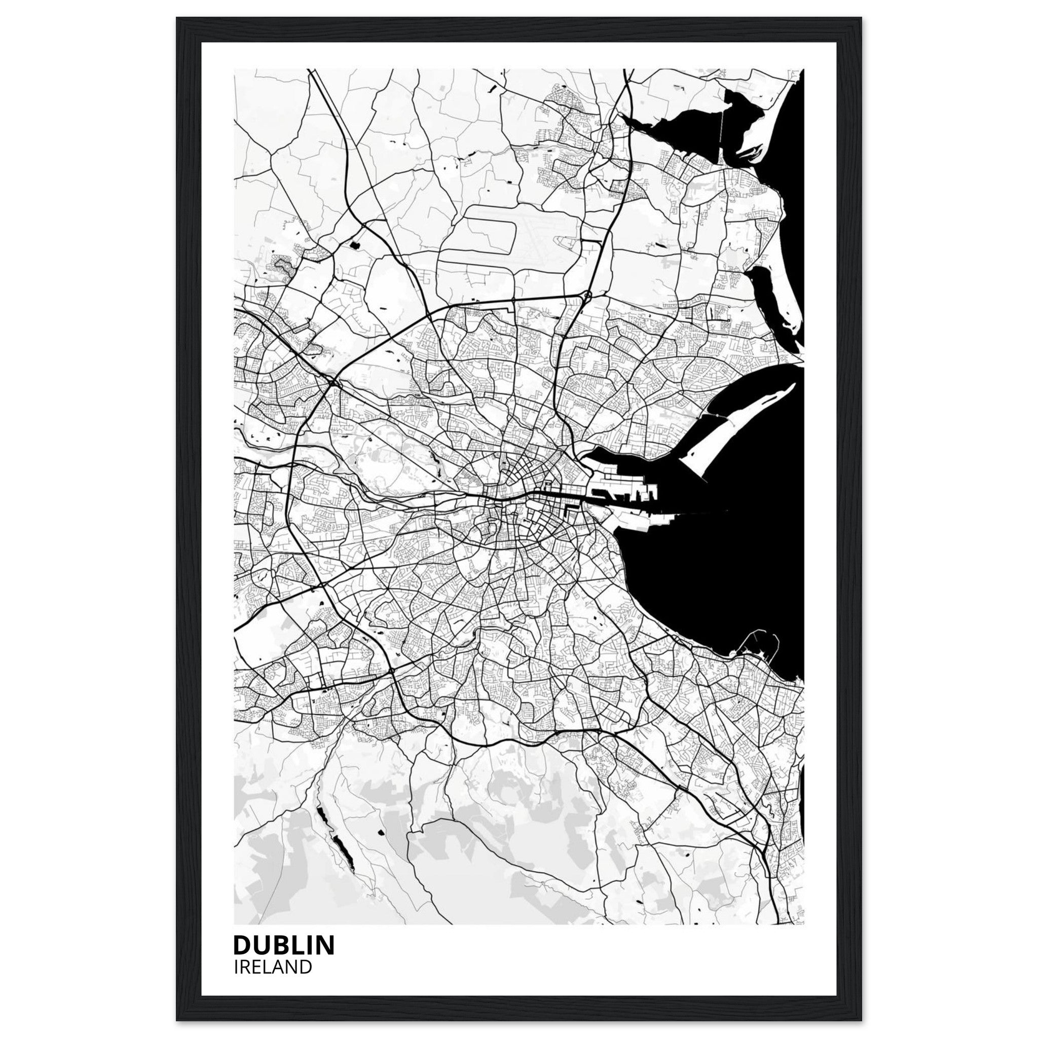 Dublin Ireland City Map Poster | Custom Map Art Print - Ink And Atlas