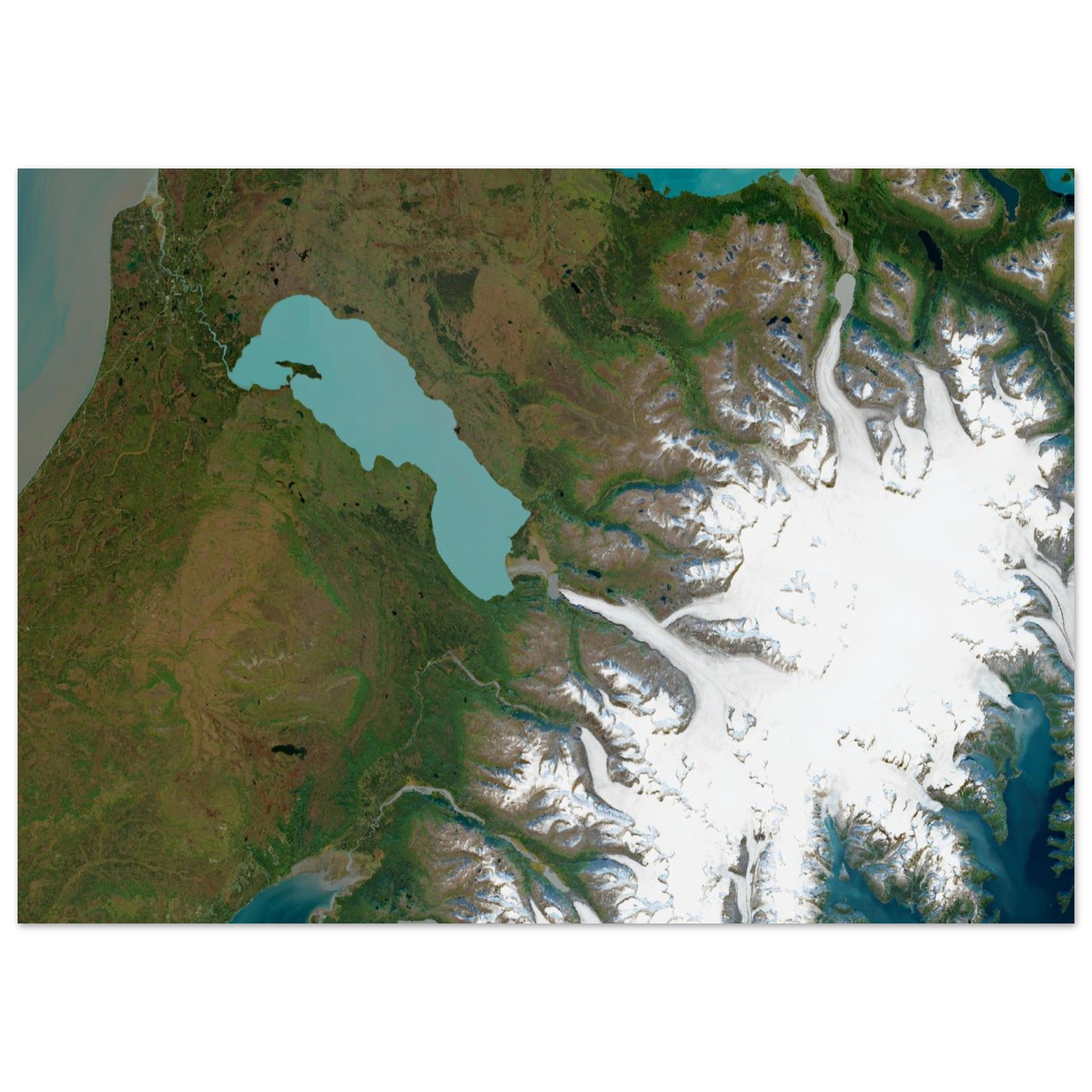 Kenai Fjords National Park Natural Earth Print - Ink And Atlas