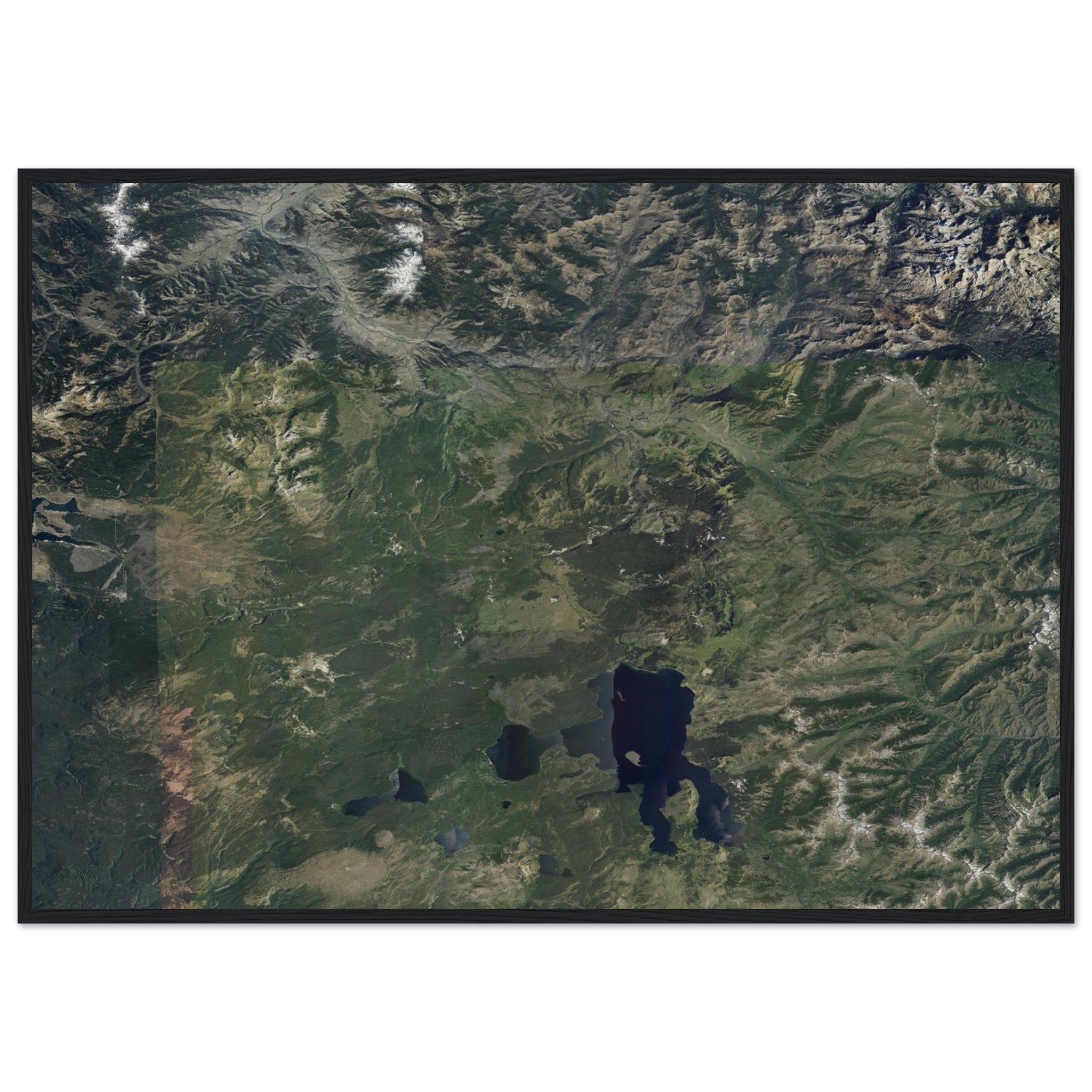 Yellowstone National Park Natural Earth Print - Ink And Atlas