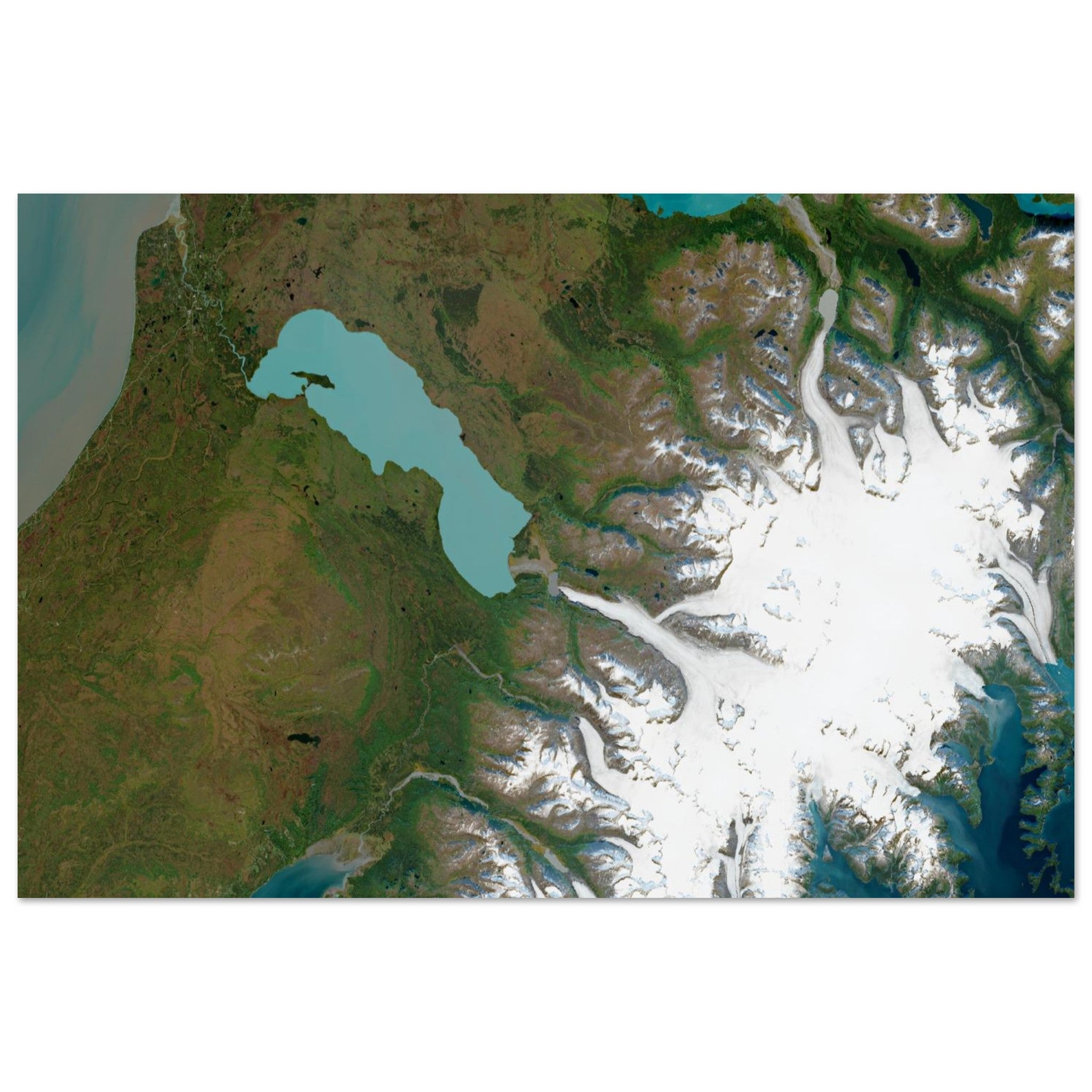Kenai Fjords National Park Natural Earth Print - Ink And Atlas