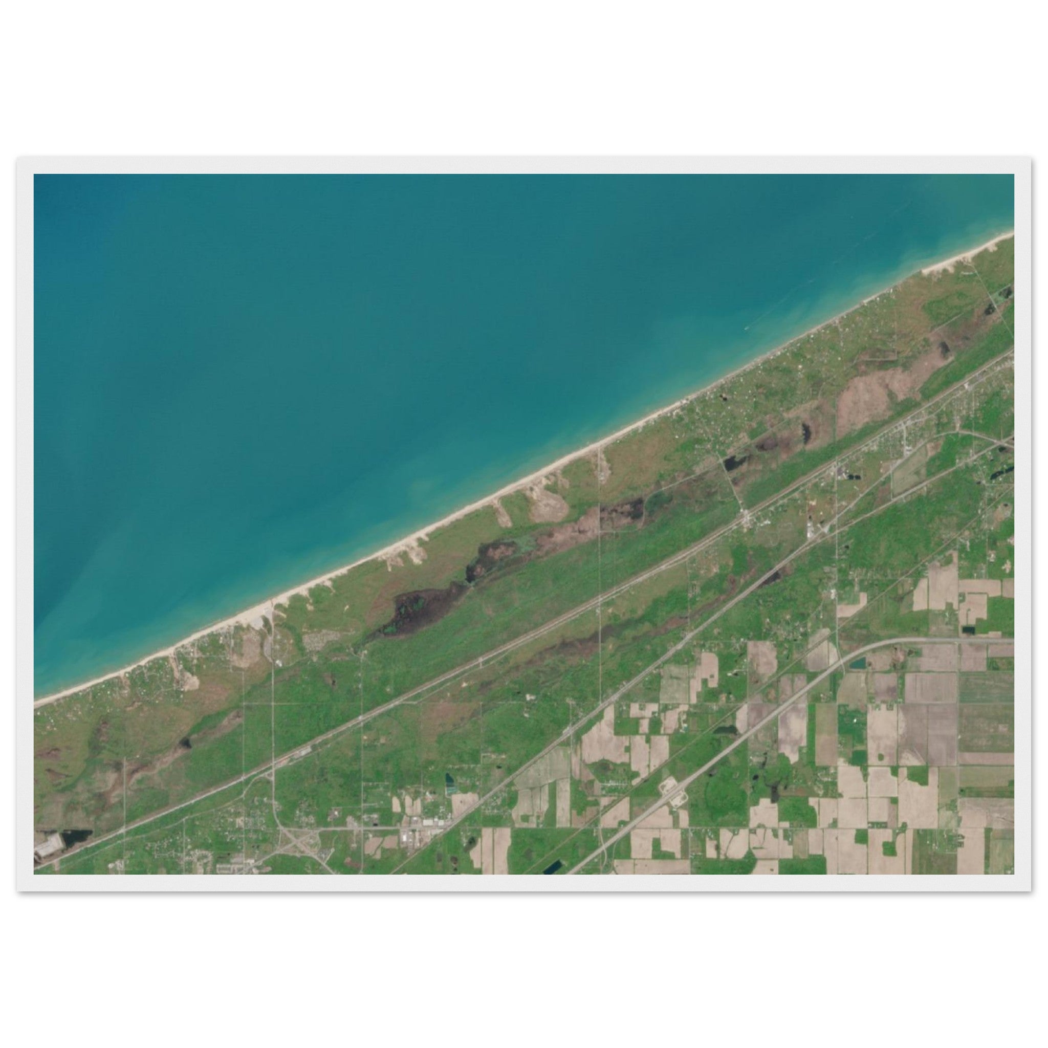 Indiana Dunes National Park Natural Earth Print - Ink And Atlas