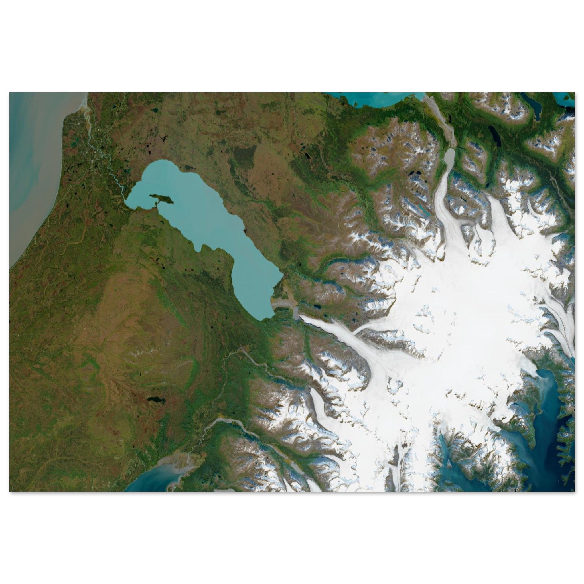 Kenai Fjords National Park Natural Earth Print - Ink And Atlas