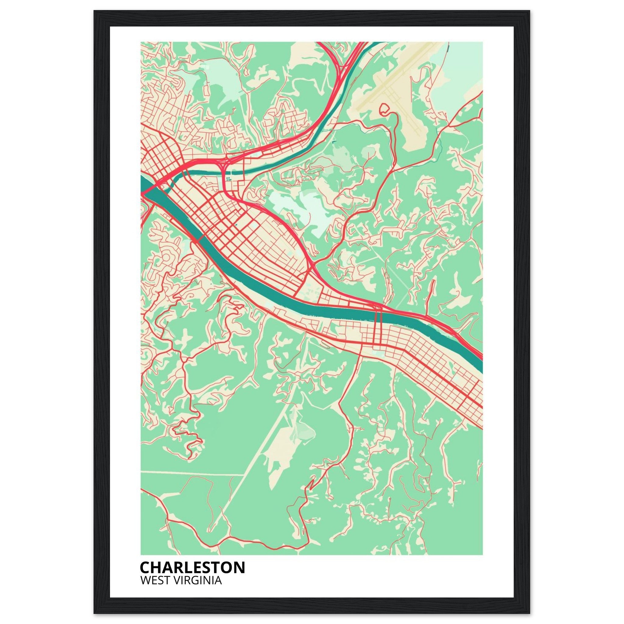 charleston modern city map 
