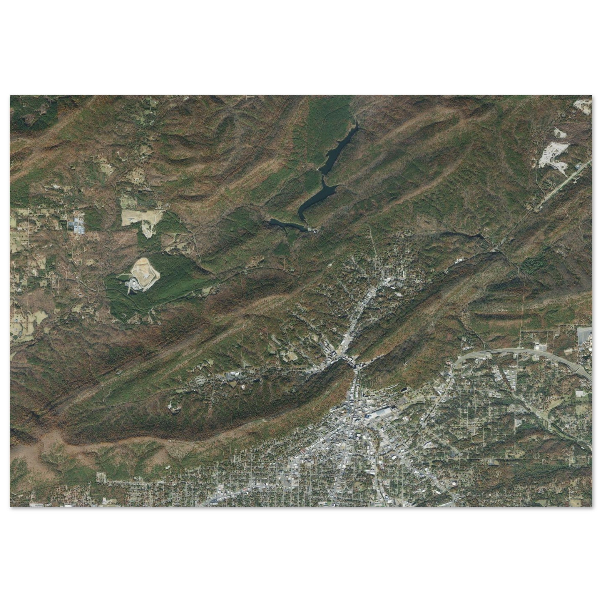 Hot Springs National Park Natural Earth Print - Ink And Atlas