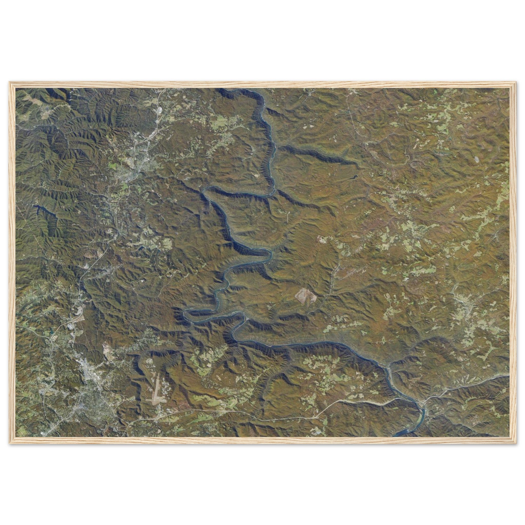 New River Gorge National Park Natural Earth Print - Ink And Atlas