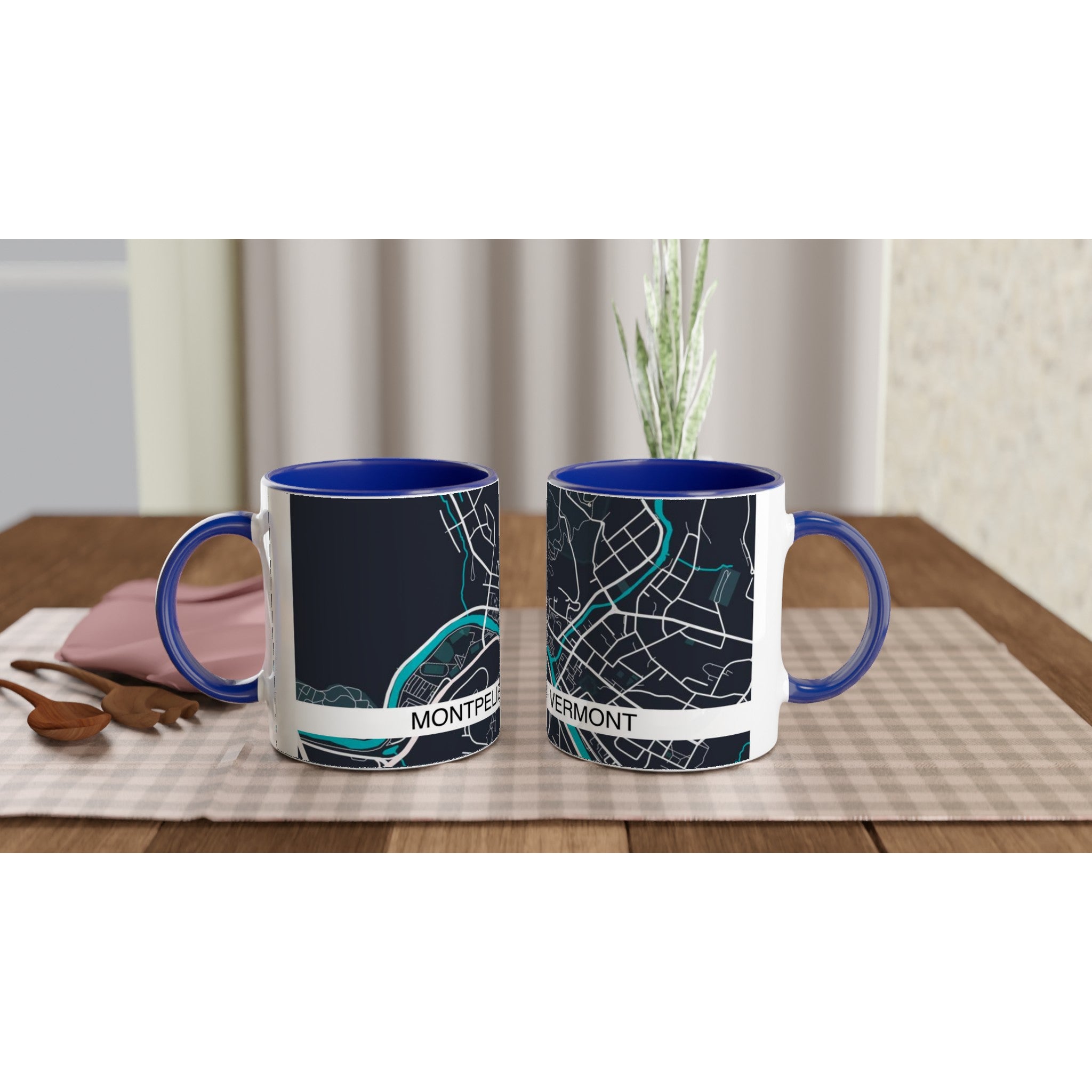 Montpelier Modern City Map Mug (11oz) - Ink And Atlas