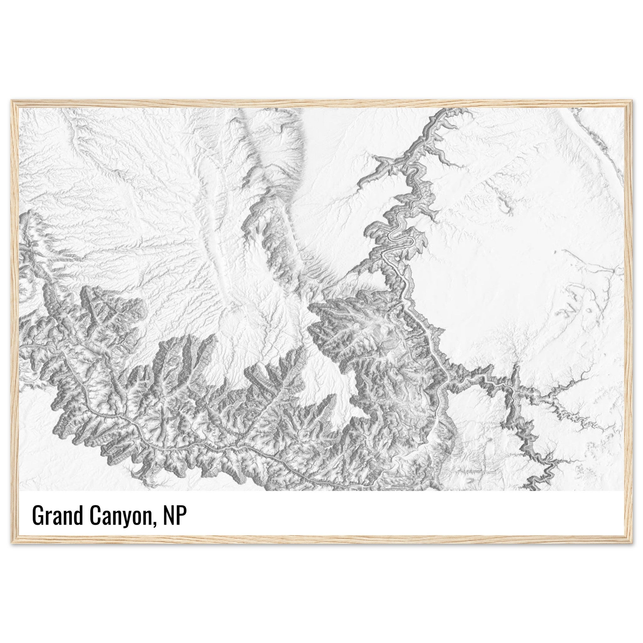 custom shaded relief print