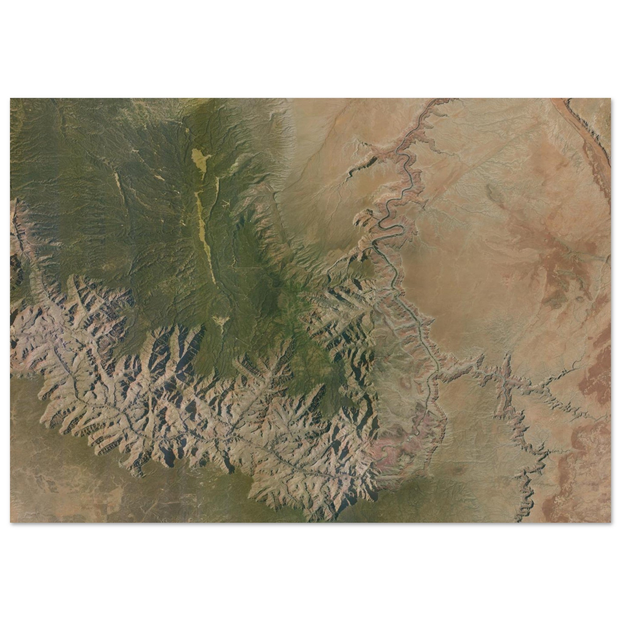Grand Canyon National Park Natural Earth Print - Ink And Atlas