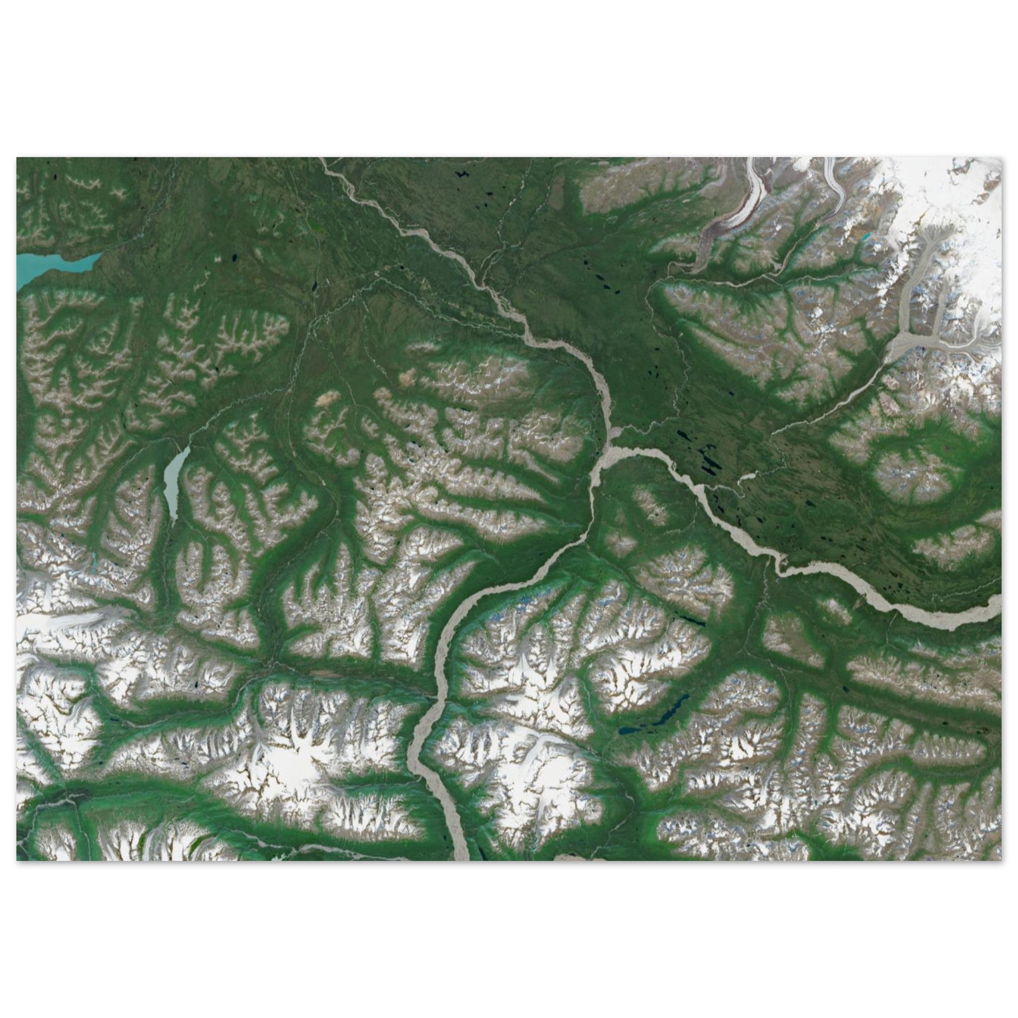 Wrangell–St. Elias National Park Natural Earth Print - Ink And Atlas