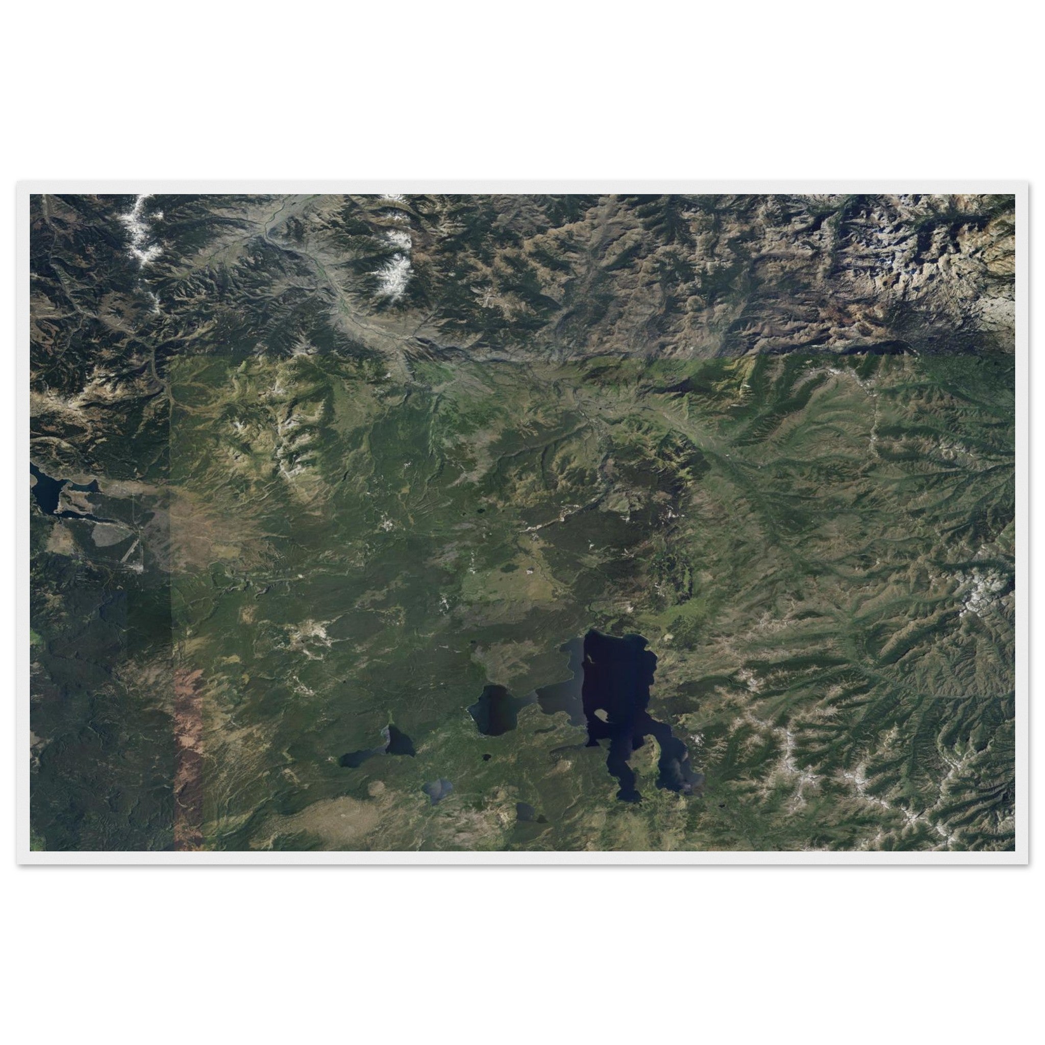 Yellowstone National Park Natural Earth Print - Ink And Atlas