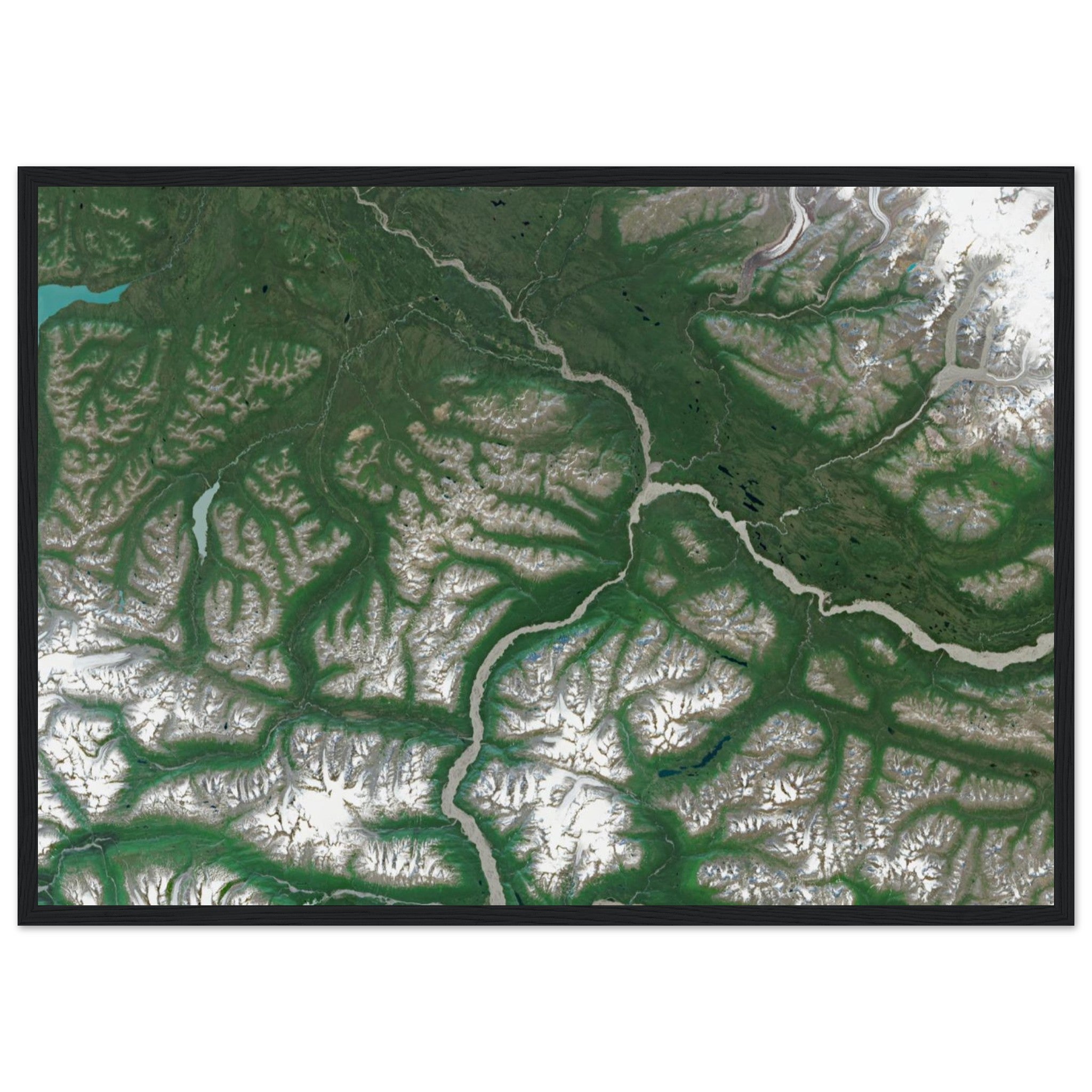 Wrangell–St. Elias National Park Natural Earth Print - Ink And Atlas