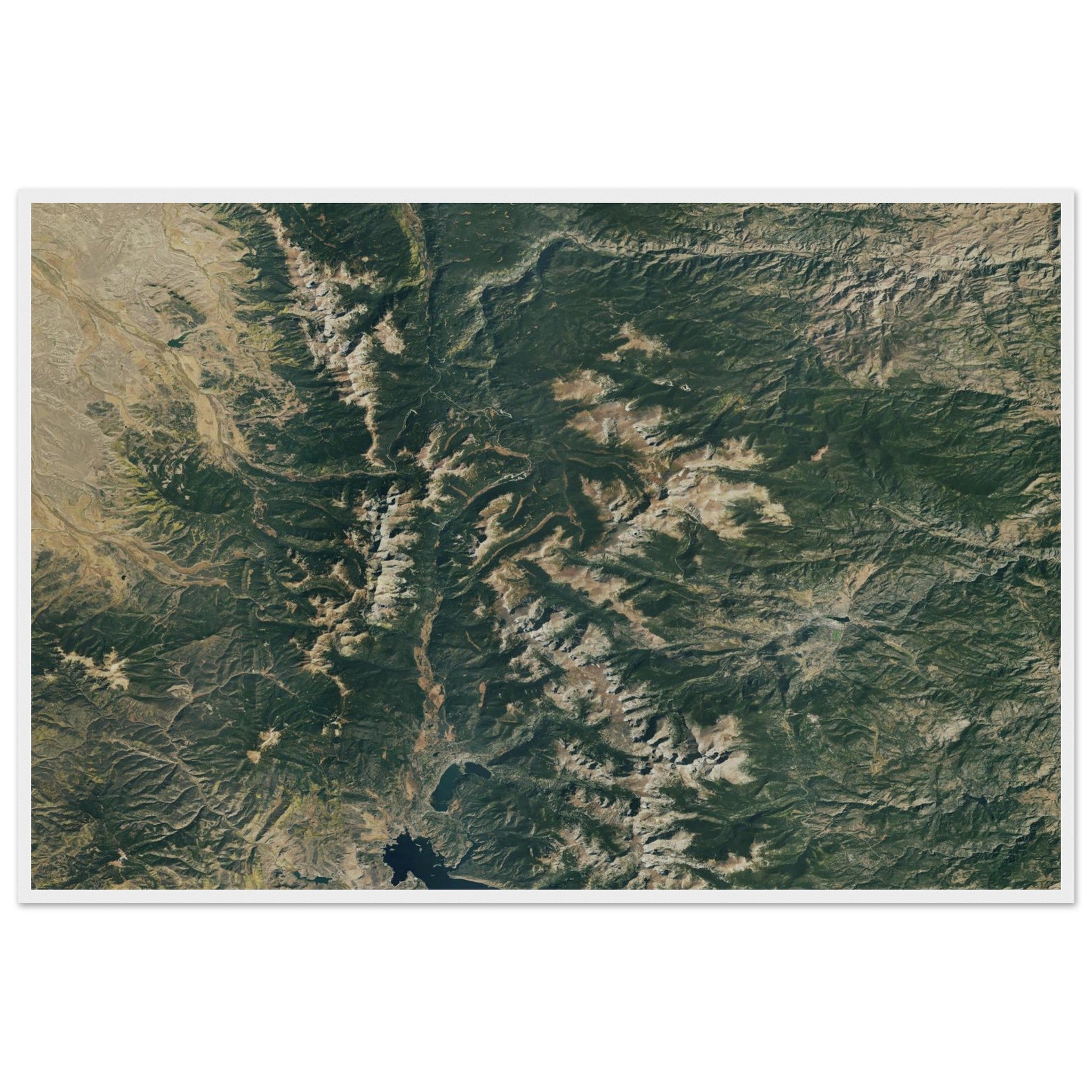 Rocky Mountains National Park Natural Earth Print - Ink And Atlas