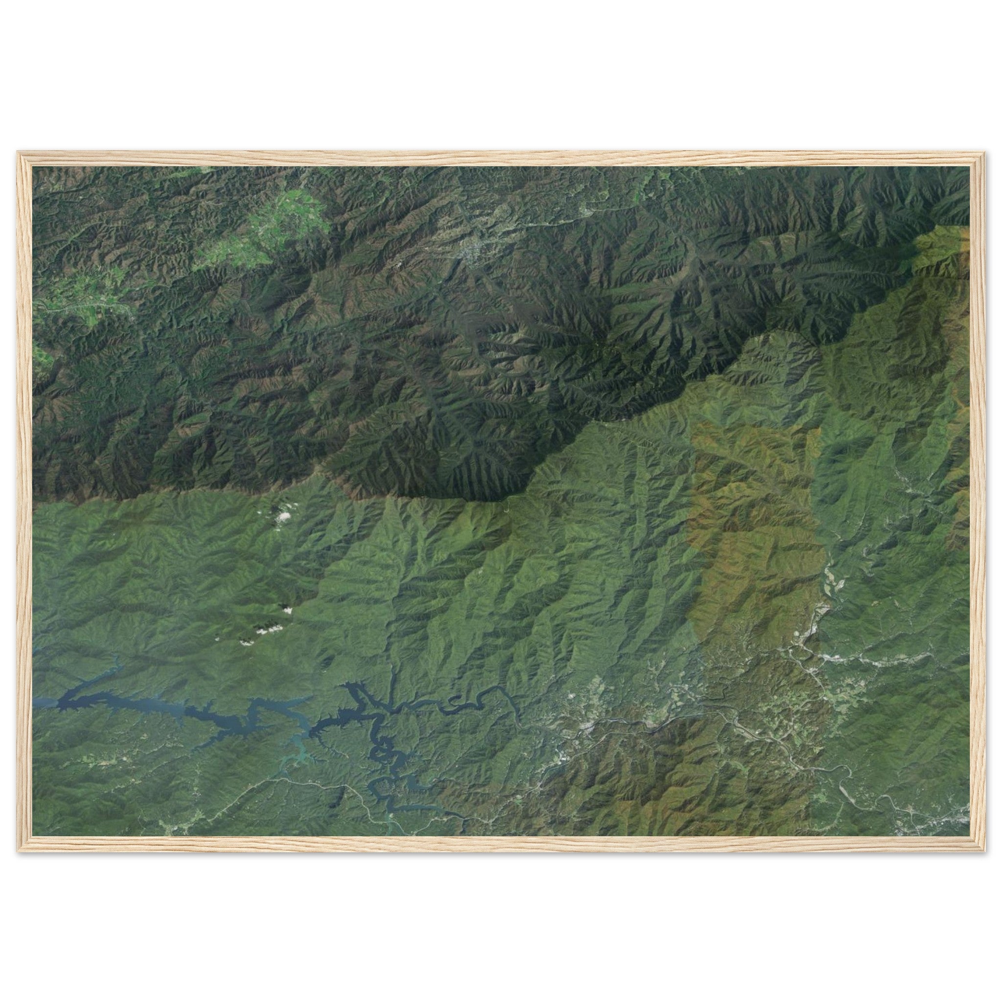 Great Smoky Mountains National Park Natural Earth Print - Ink And Atlas