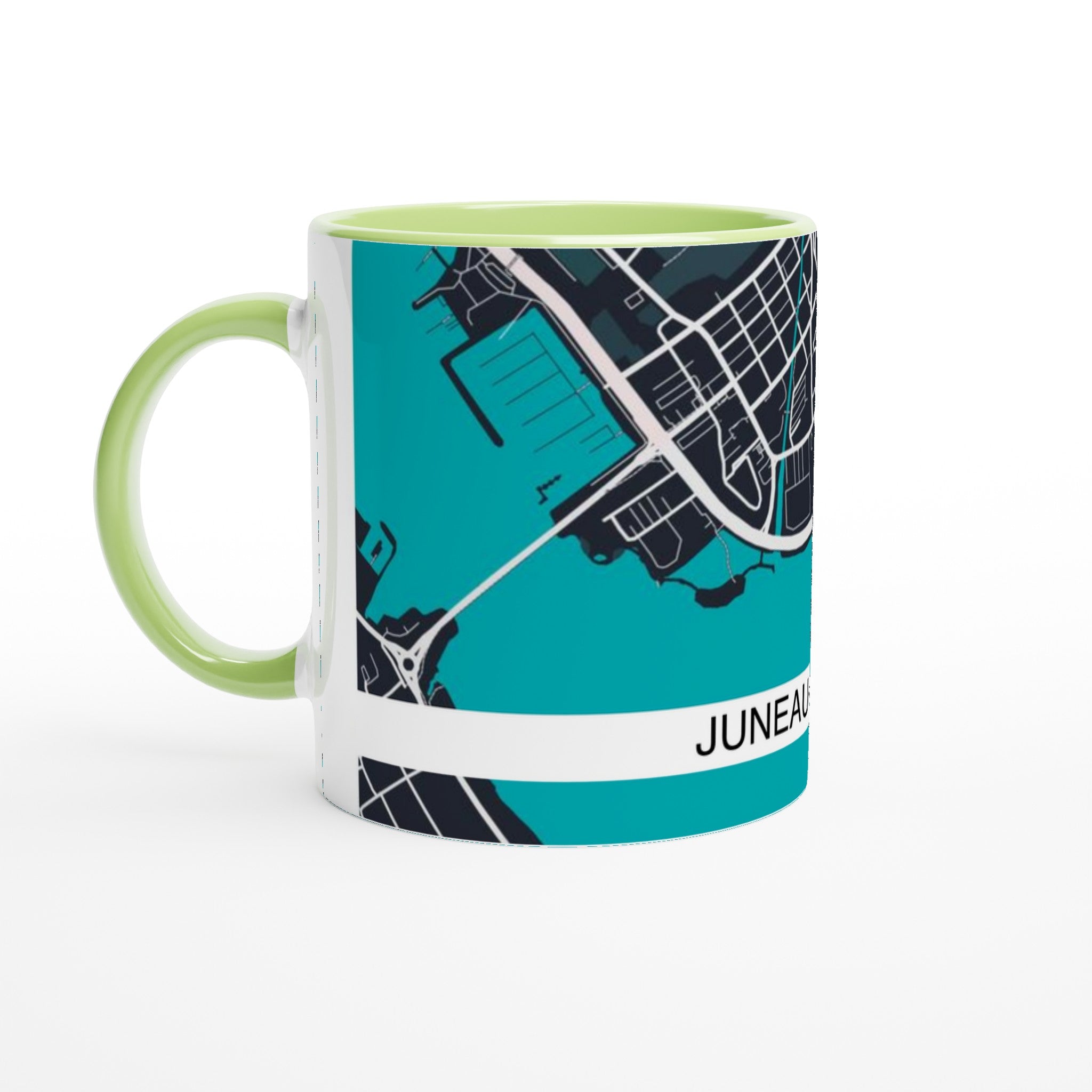 Juneau Alaska Modern City Map Mug - Ink And Atlas
