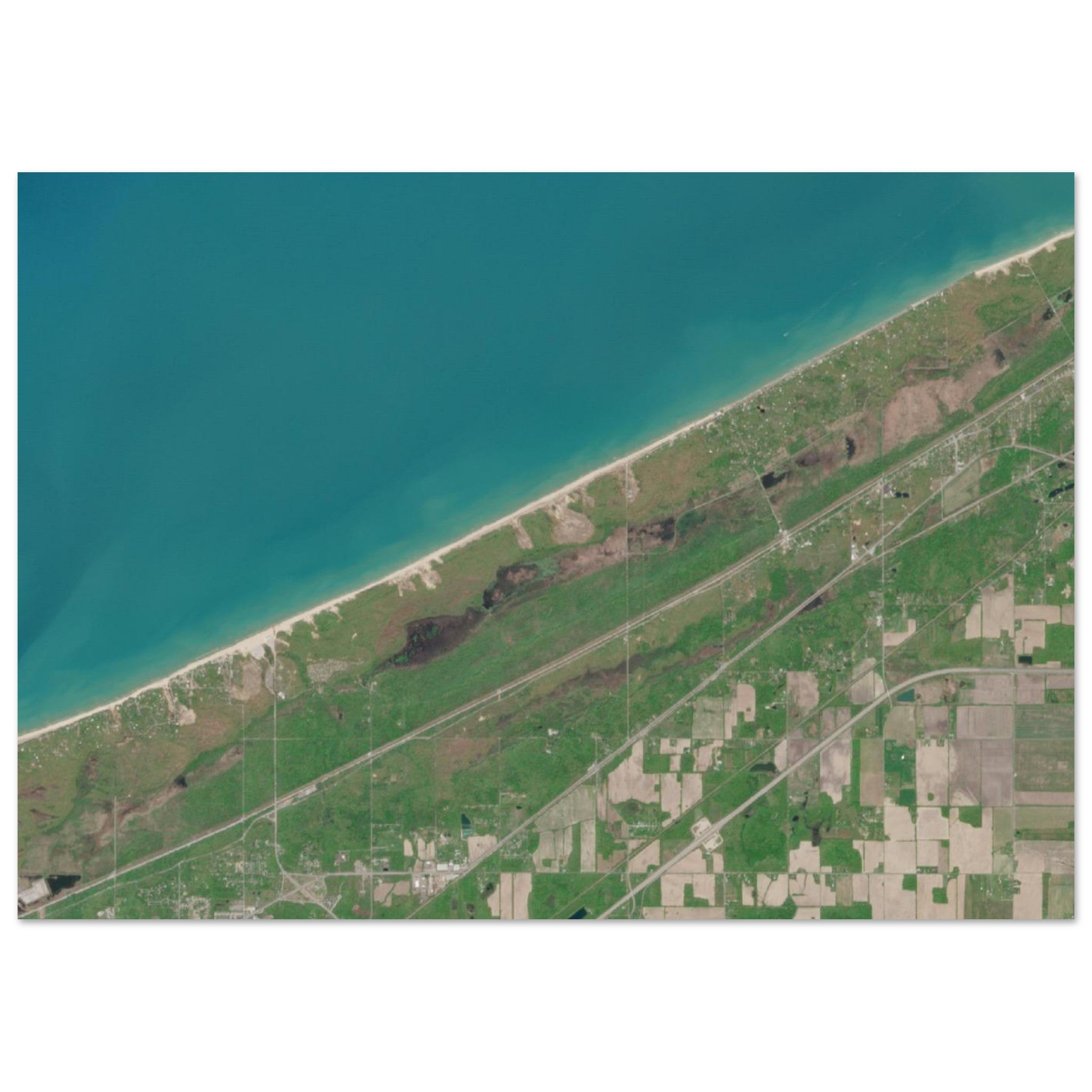 Indiana Dunes National Park Natural Earth Print - Ink And Atlas