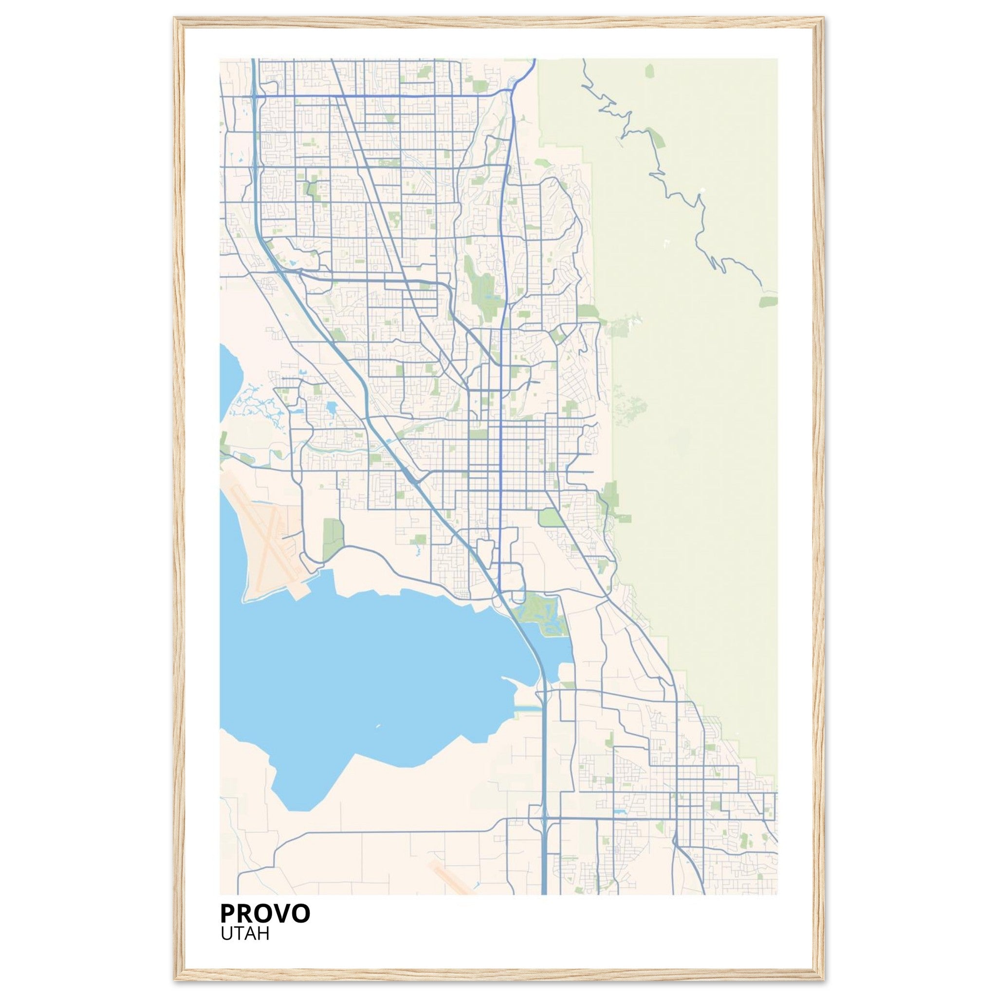 provo map poster print