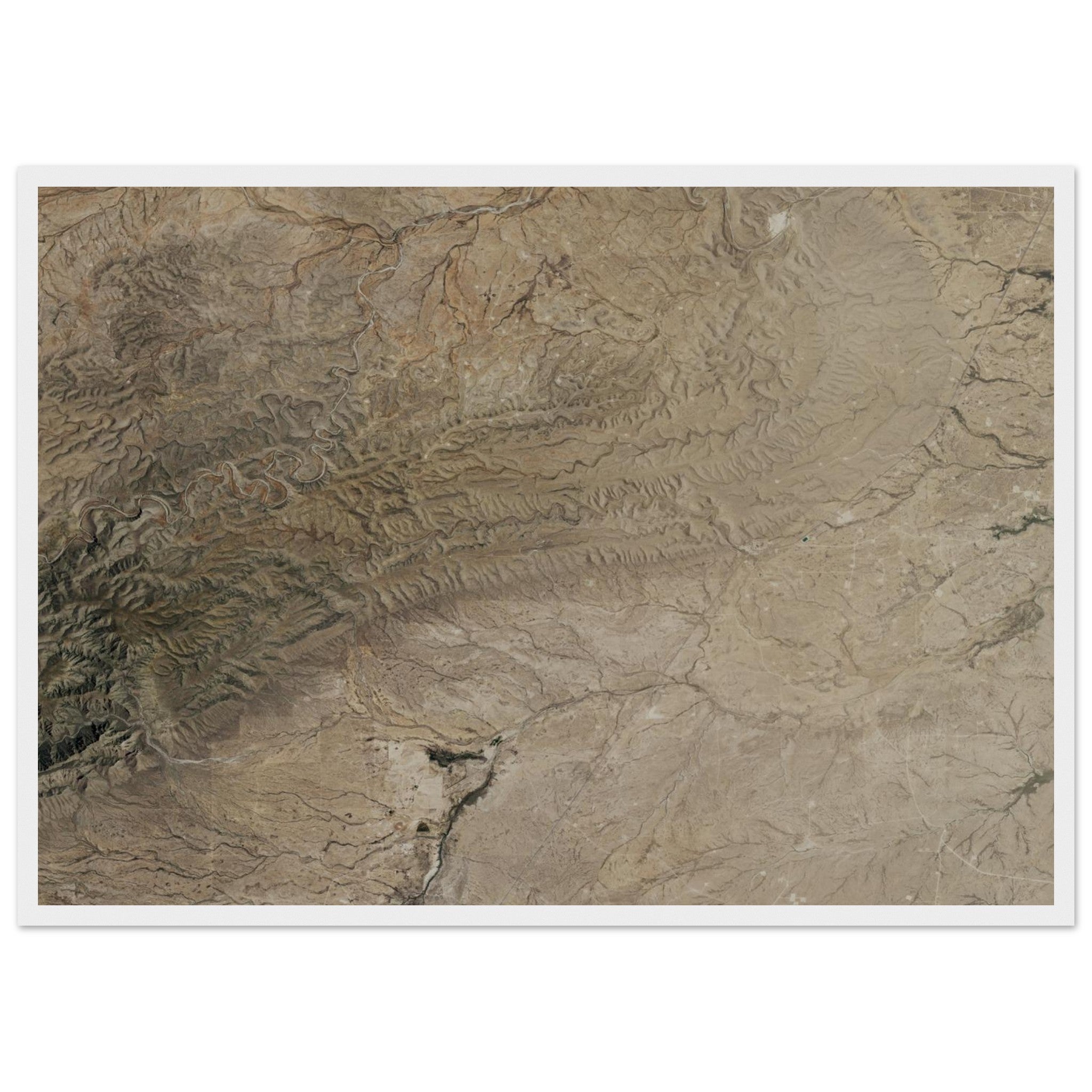 Carlsbad Caverns National Park Natural Earth Print - Ink And Atlas