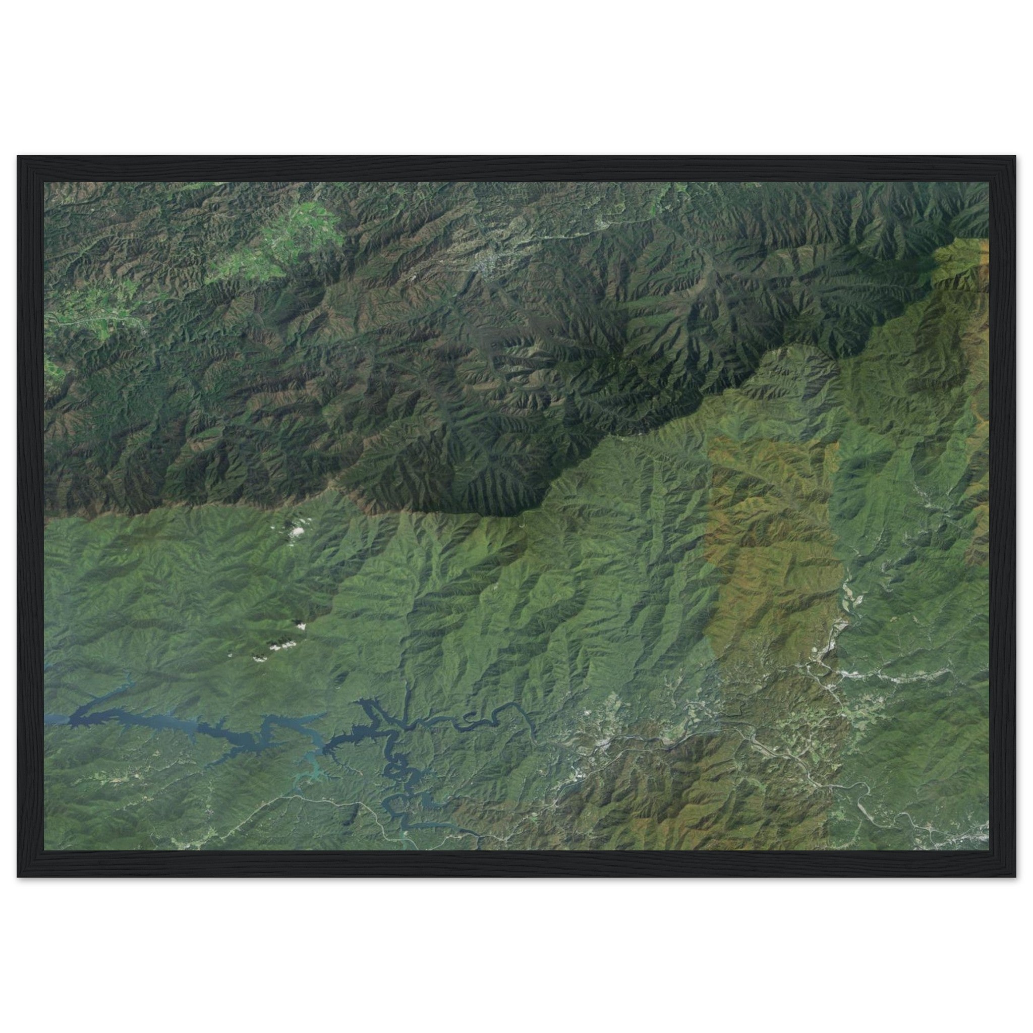 Great Smoky Mountains National Park Natural Earth Print - Ink And Atlas