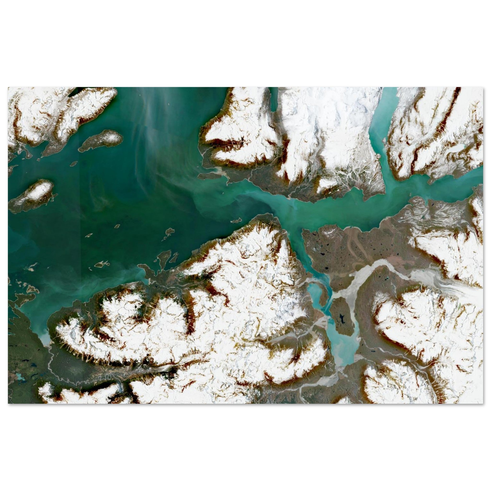 Glacier Bay National Park Natural Earth Print - Ink And Atlas