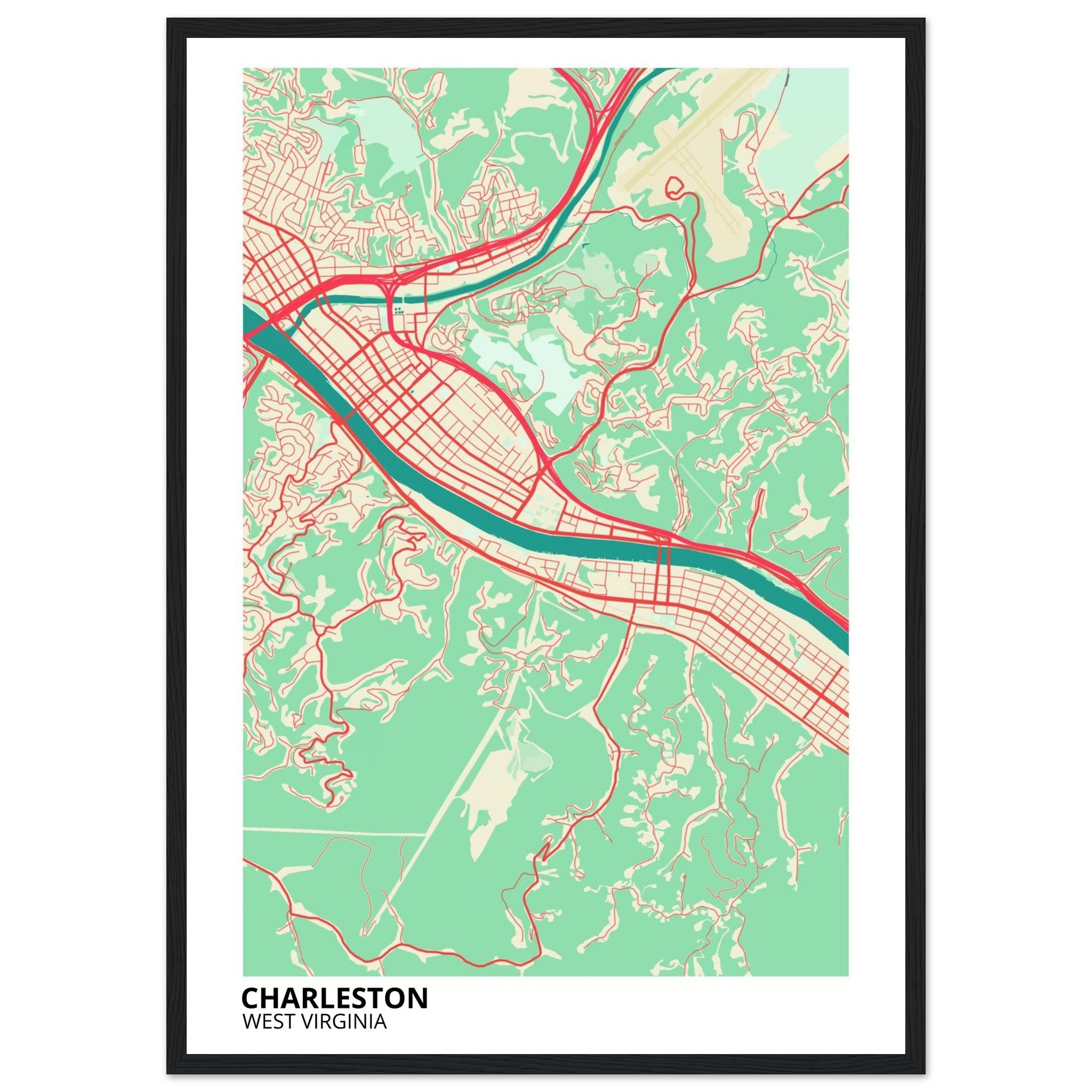 charleston modern city map 